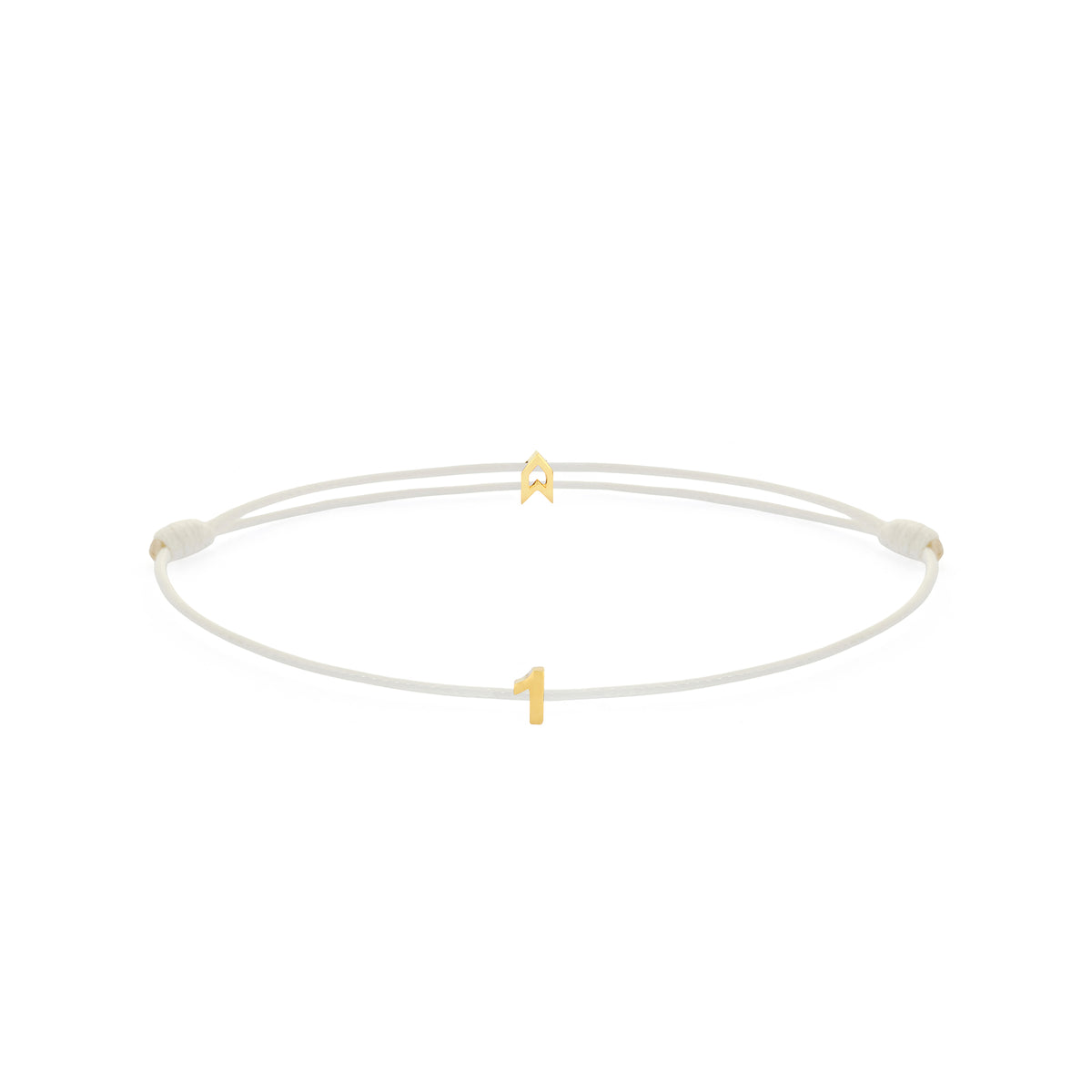 Numeric White Chance Bracelet in Gold