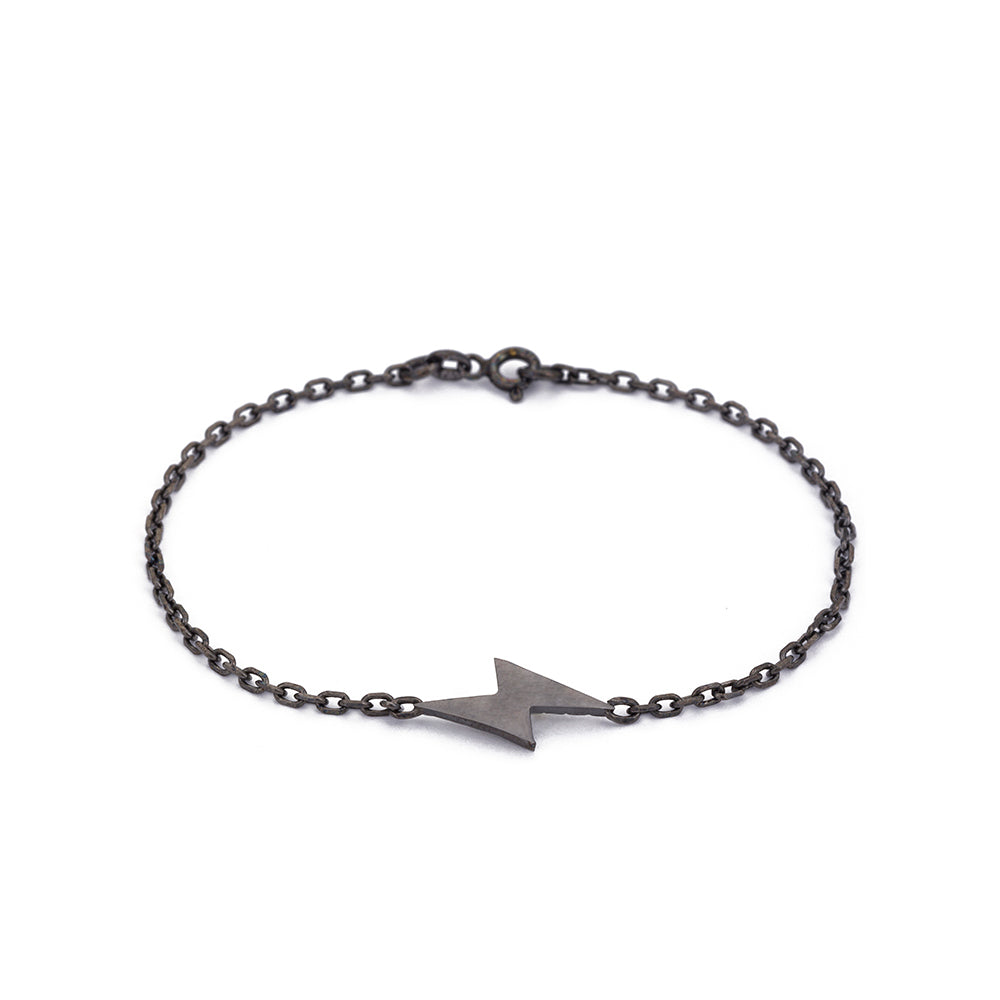 Basic Lightning Bracelet in Gun Metal