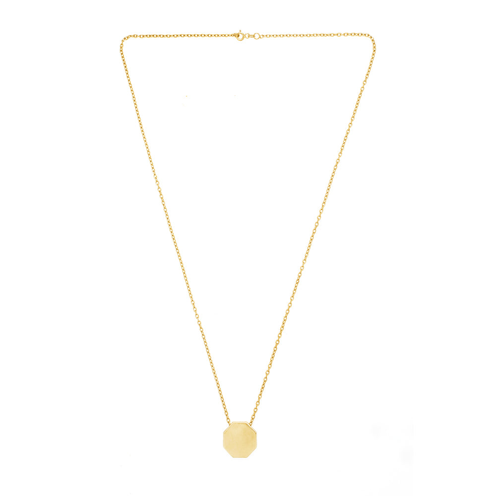 Full Octagonal Necklace in Gold