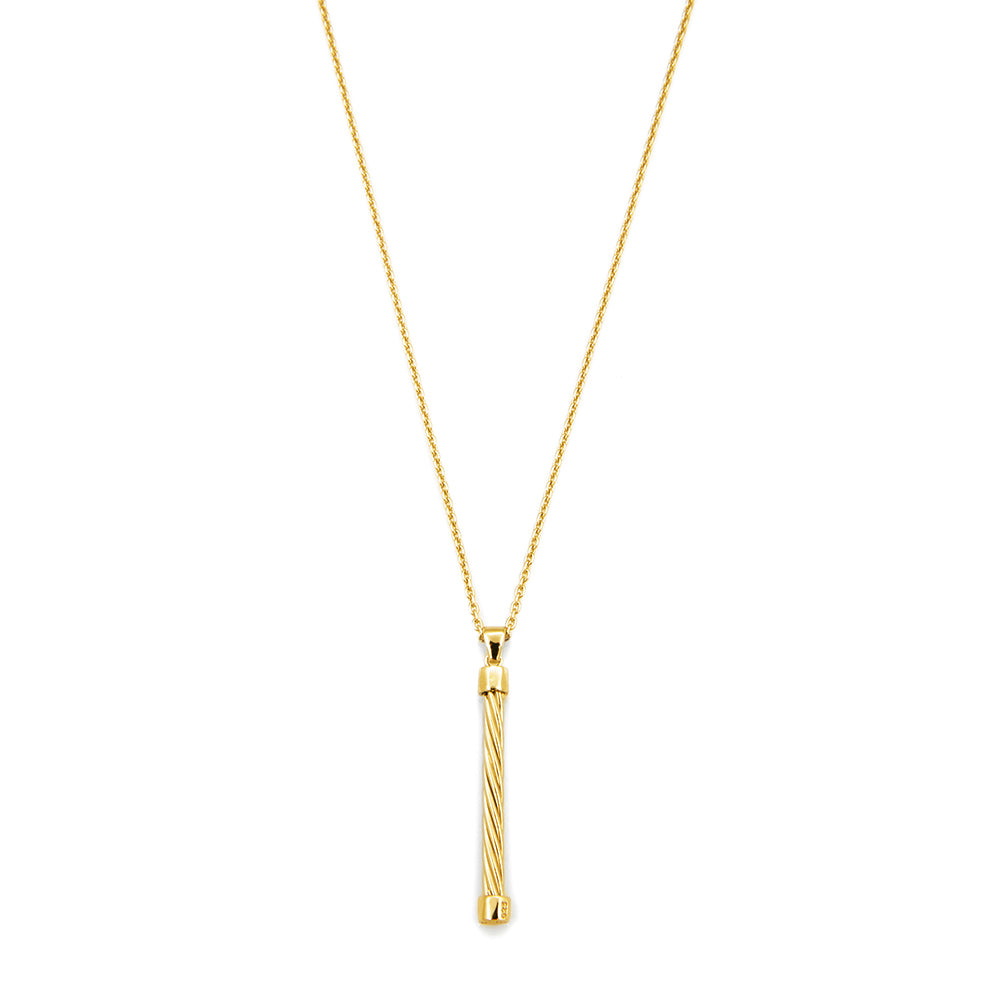 Helical Chain Necklace in Gold