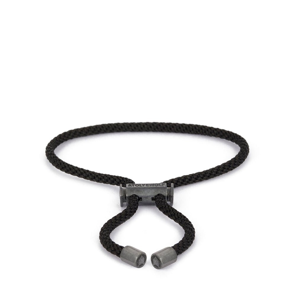 Black Lace Bracelet in Oxide