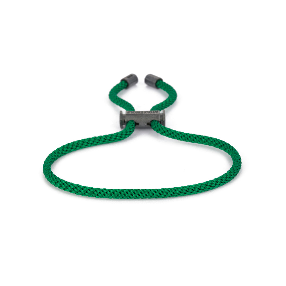 Green Lace Bracelet in Oxide
