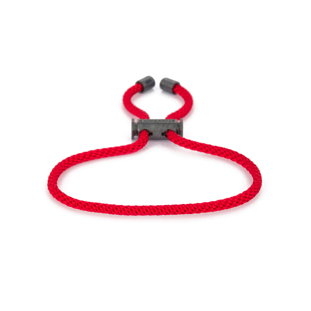 Red Lace Bracelet in Oxide