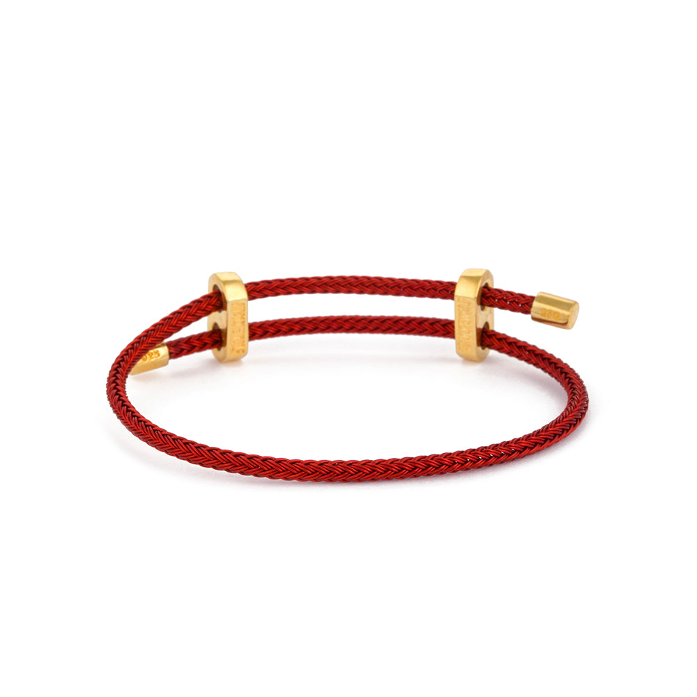 Red Luxury Bracelet in Yellow Gold