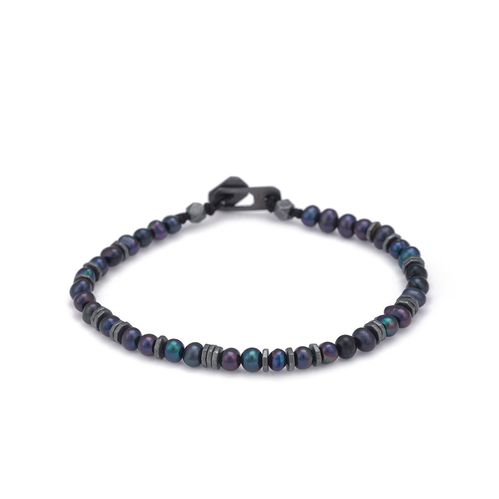 Black Pearl Bracelet in Oxide