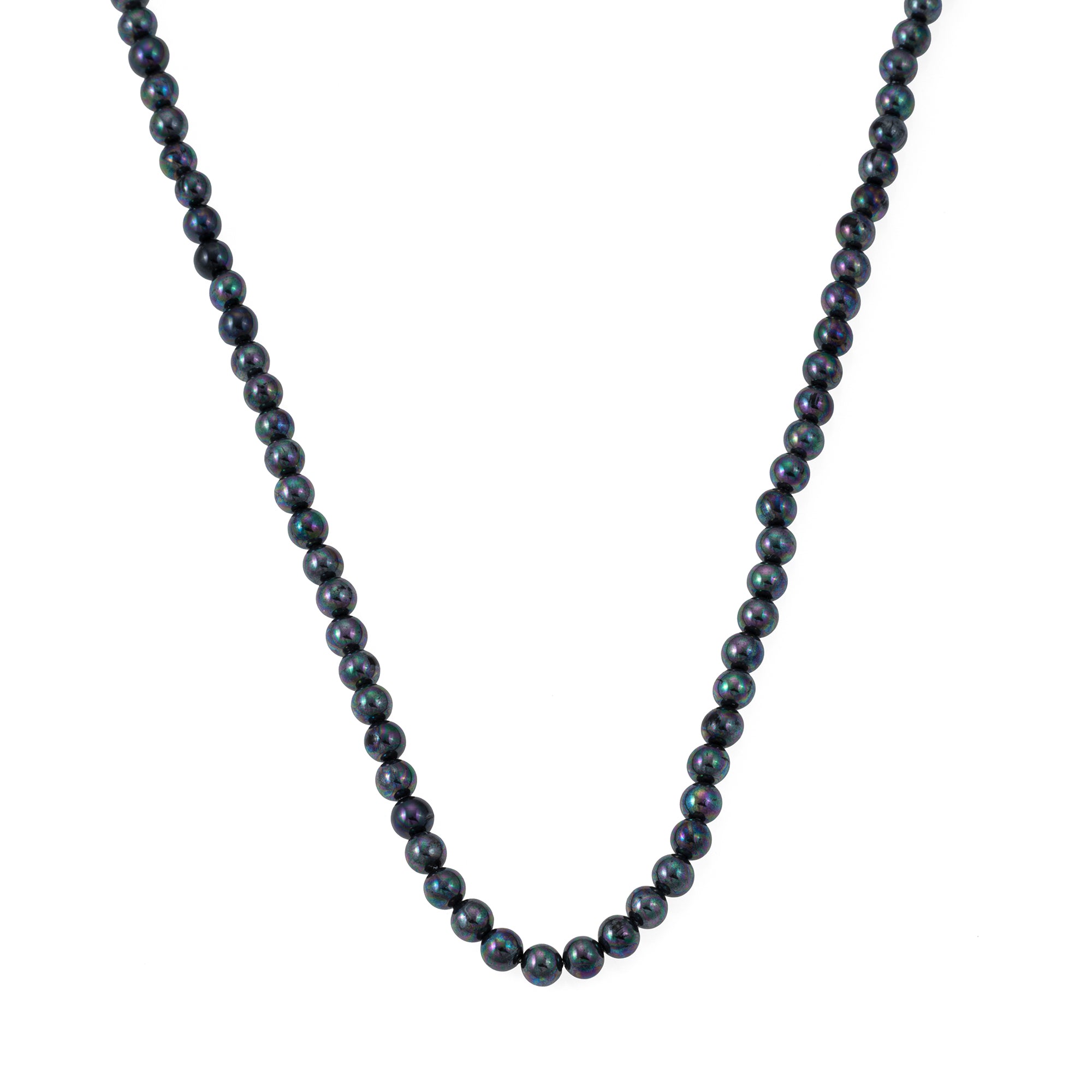 Thick Black Pearl Necklace