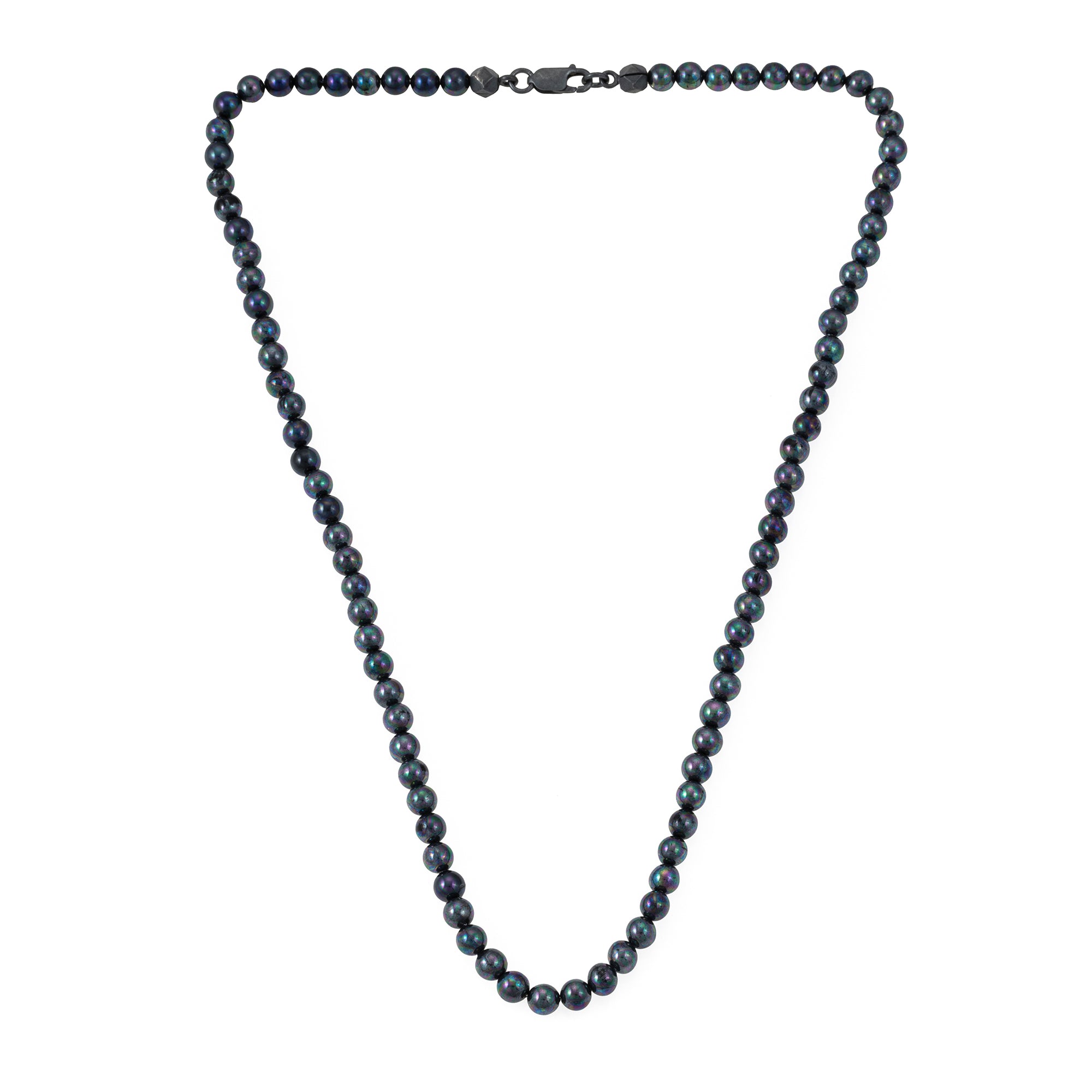 Thick Black Pearl Necklace