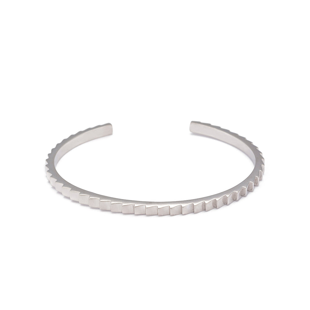 Layers Bangle in Silver