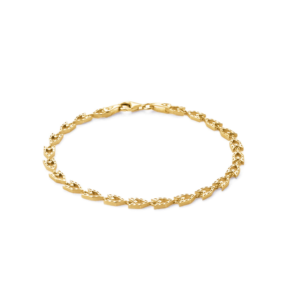 Logos Bracelet in Gold