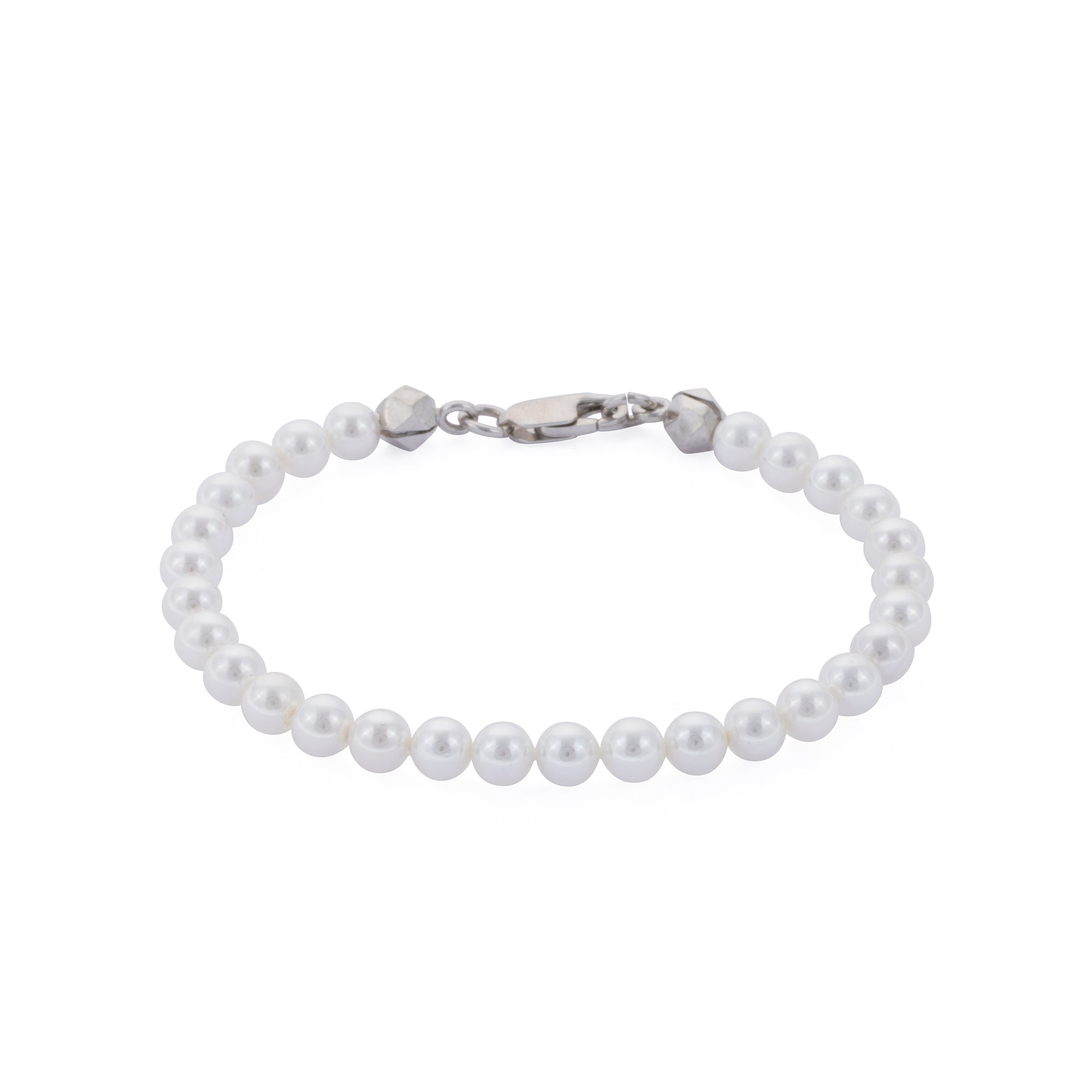 Thick White Pearl Bracelet