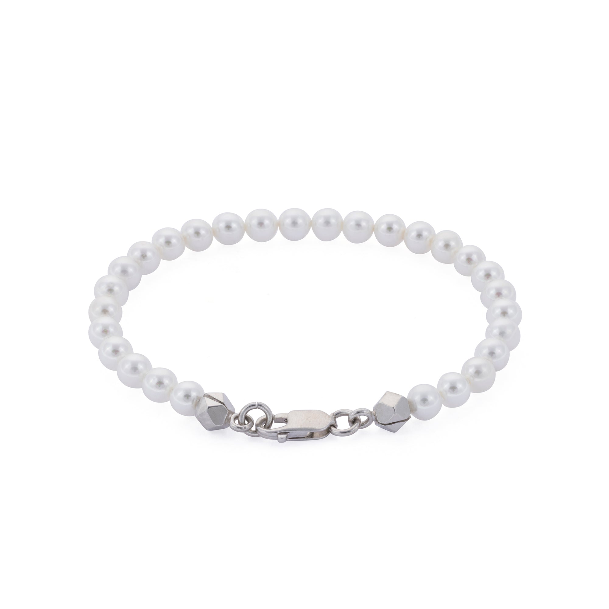Thick White Pearl Bracelet