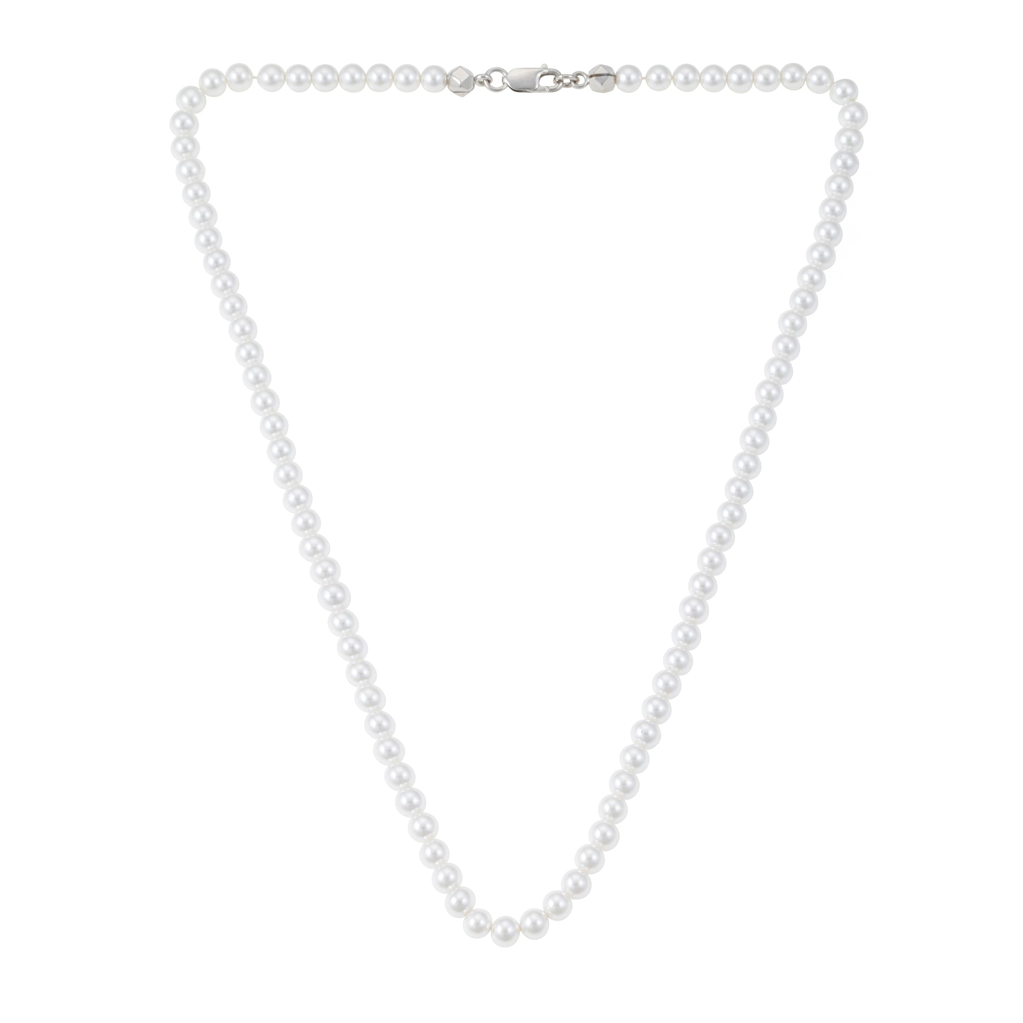 Thick White Pearl Necklace