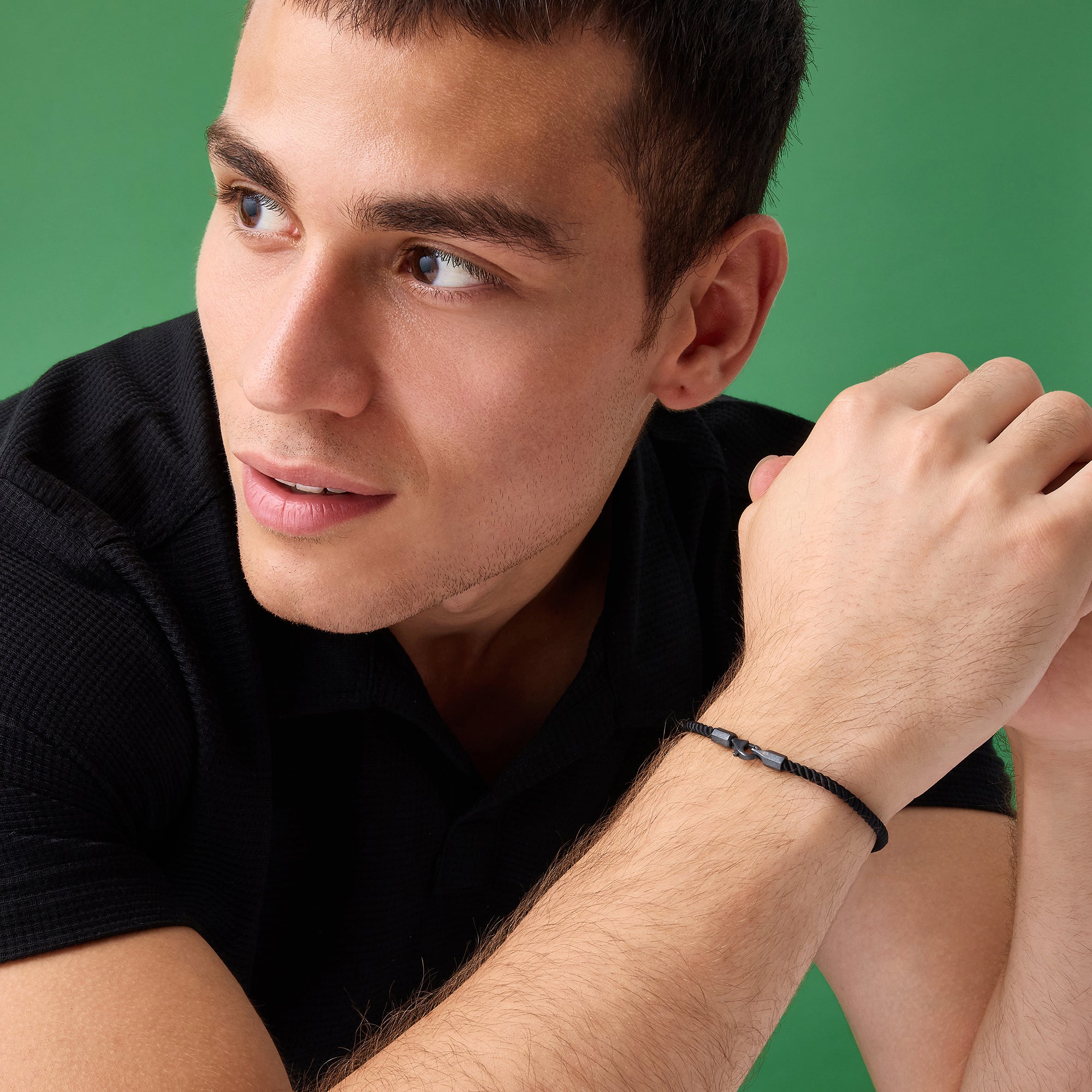 Black Milan Bracelet in Oxide