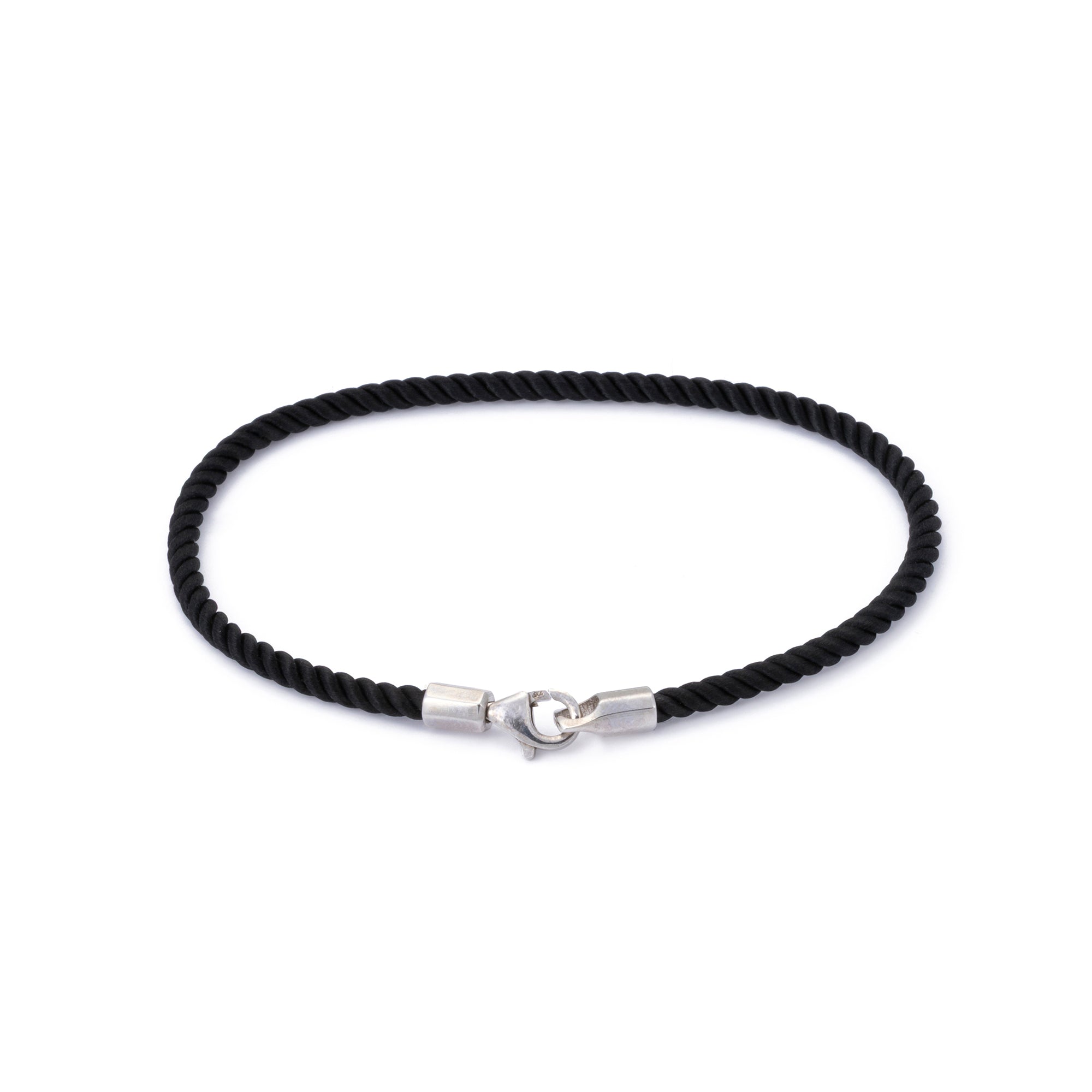 Black Milan Bracelet in Silver