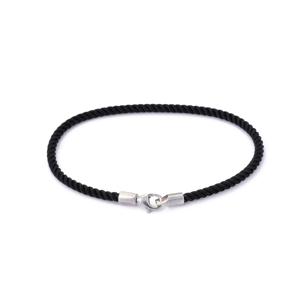 Black Milan Bracelet in Silver