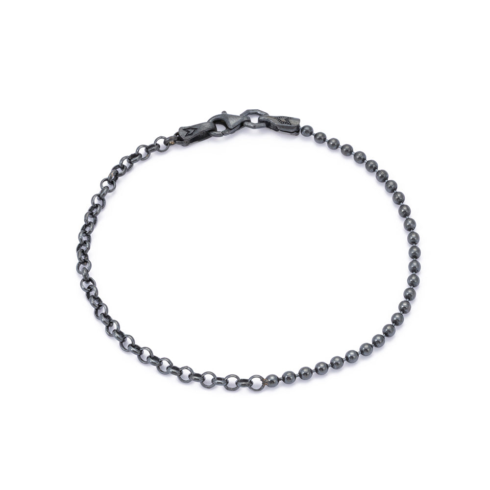 Ball Rolo Bracelet in Oxide