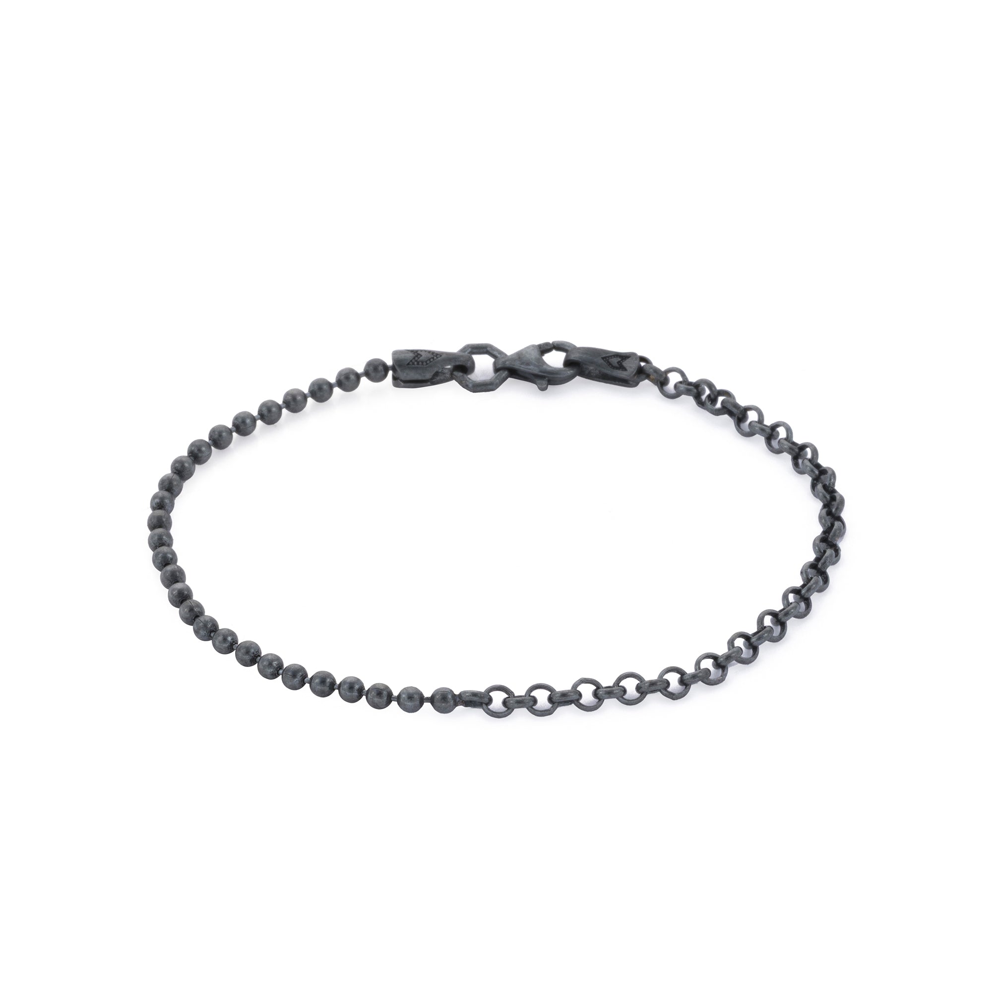 Ball Rolo Bracelet in Oxide