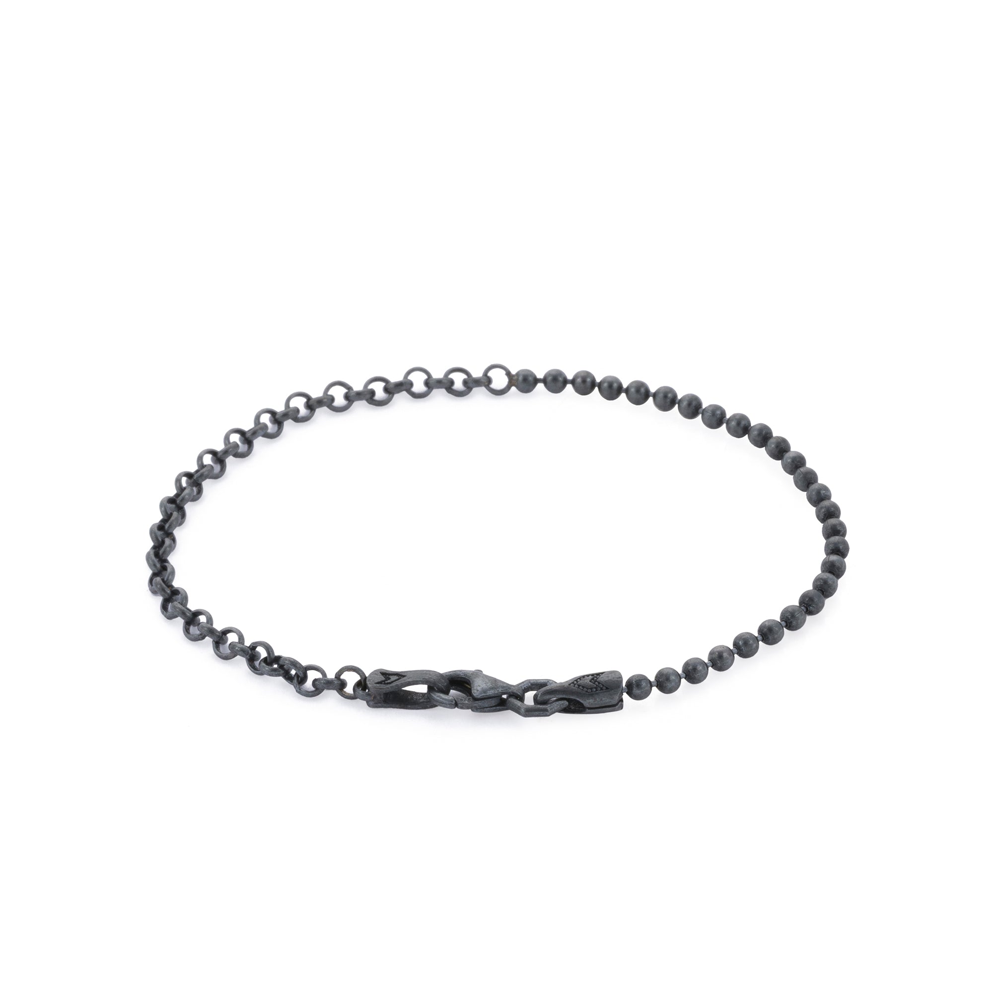 Ball Rolo Bracelet in Oxide