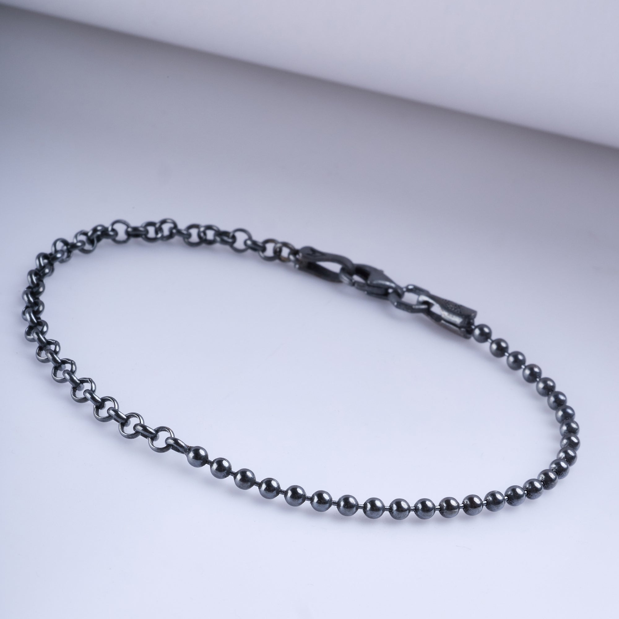 Ball Rolo Bracelet in Oxide