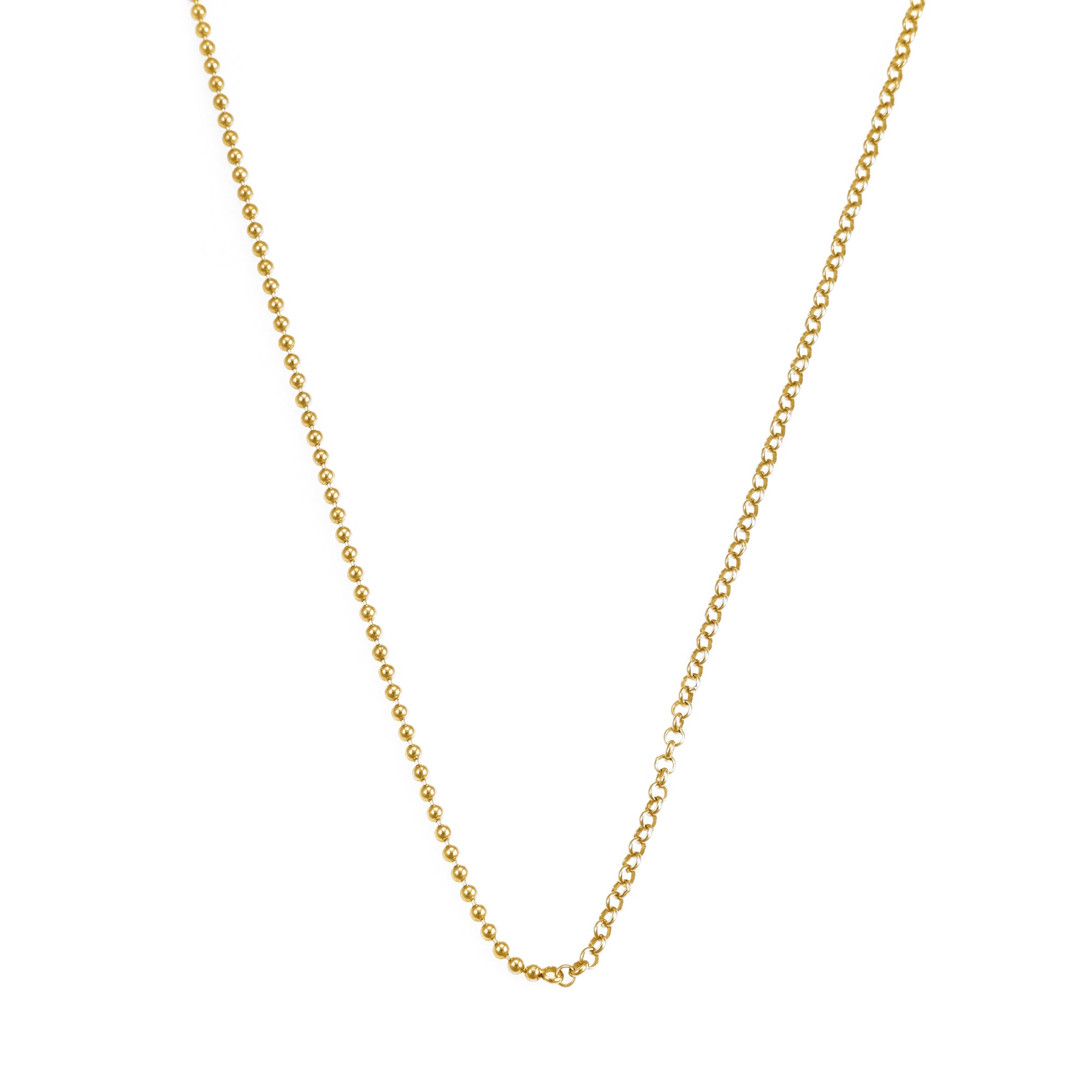 Ball Rolo Necklace in Gold