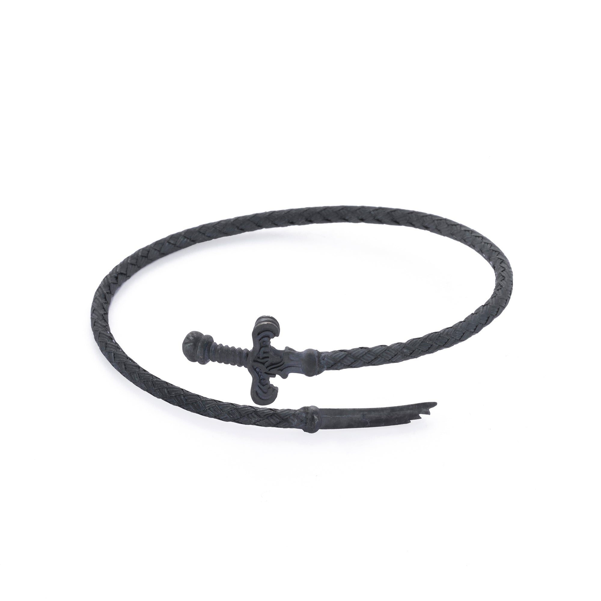 Broken Sword Bangle in Oxide