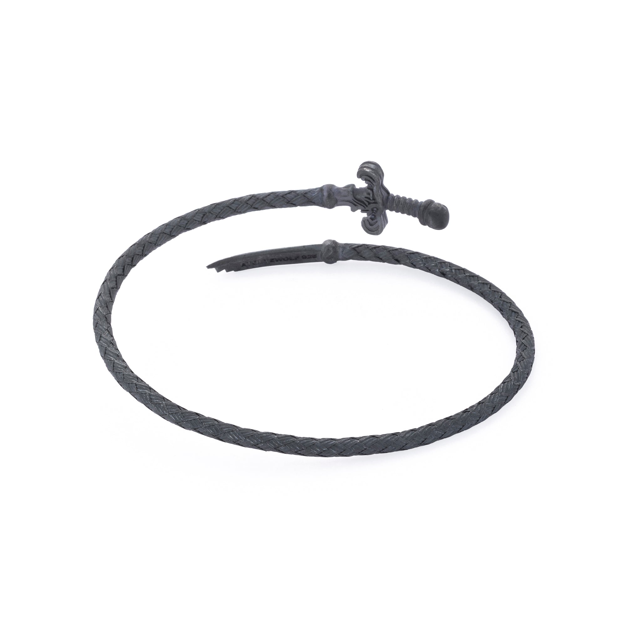 Broken Sword Bangle in Oxide