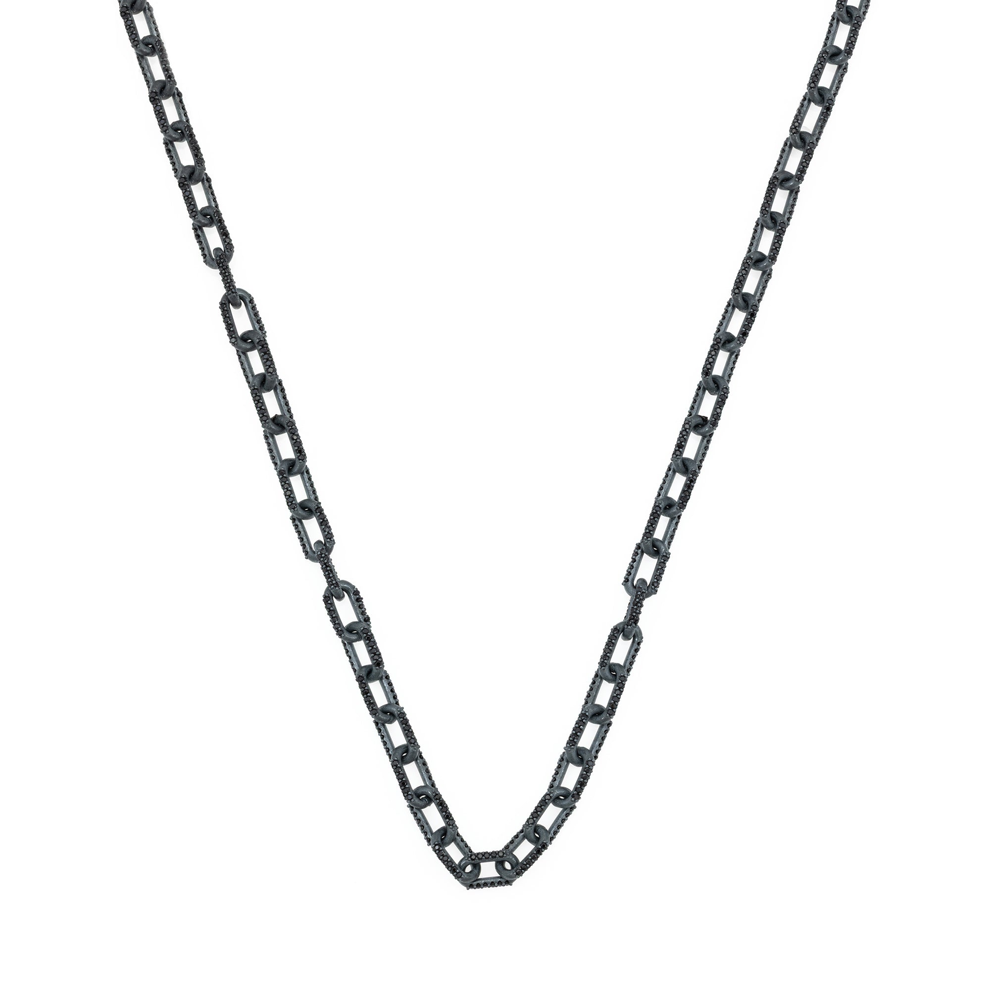 Black Stone Forsa Necklace in Oxide