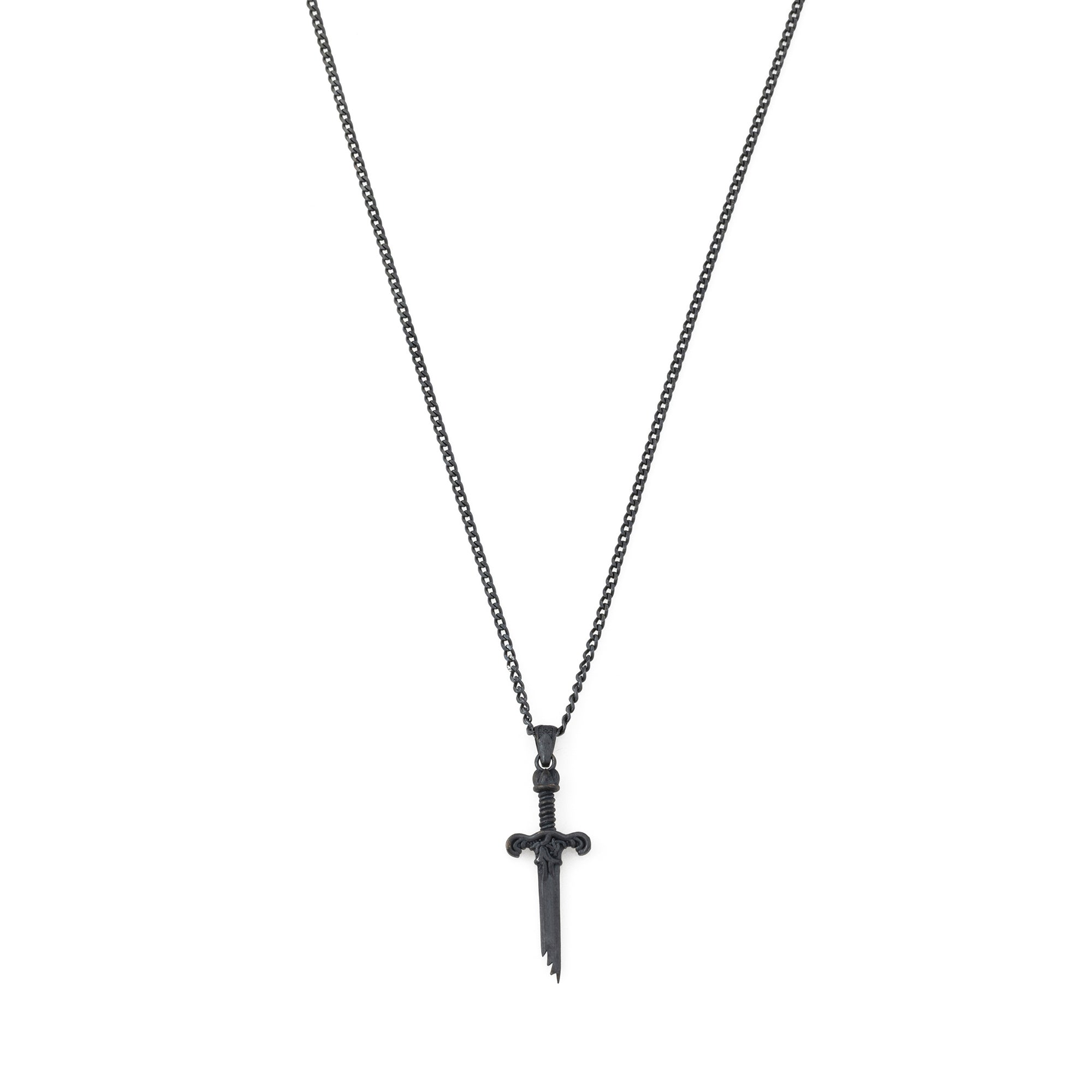 Broken Sword Necklace in Oxide
