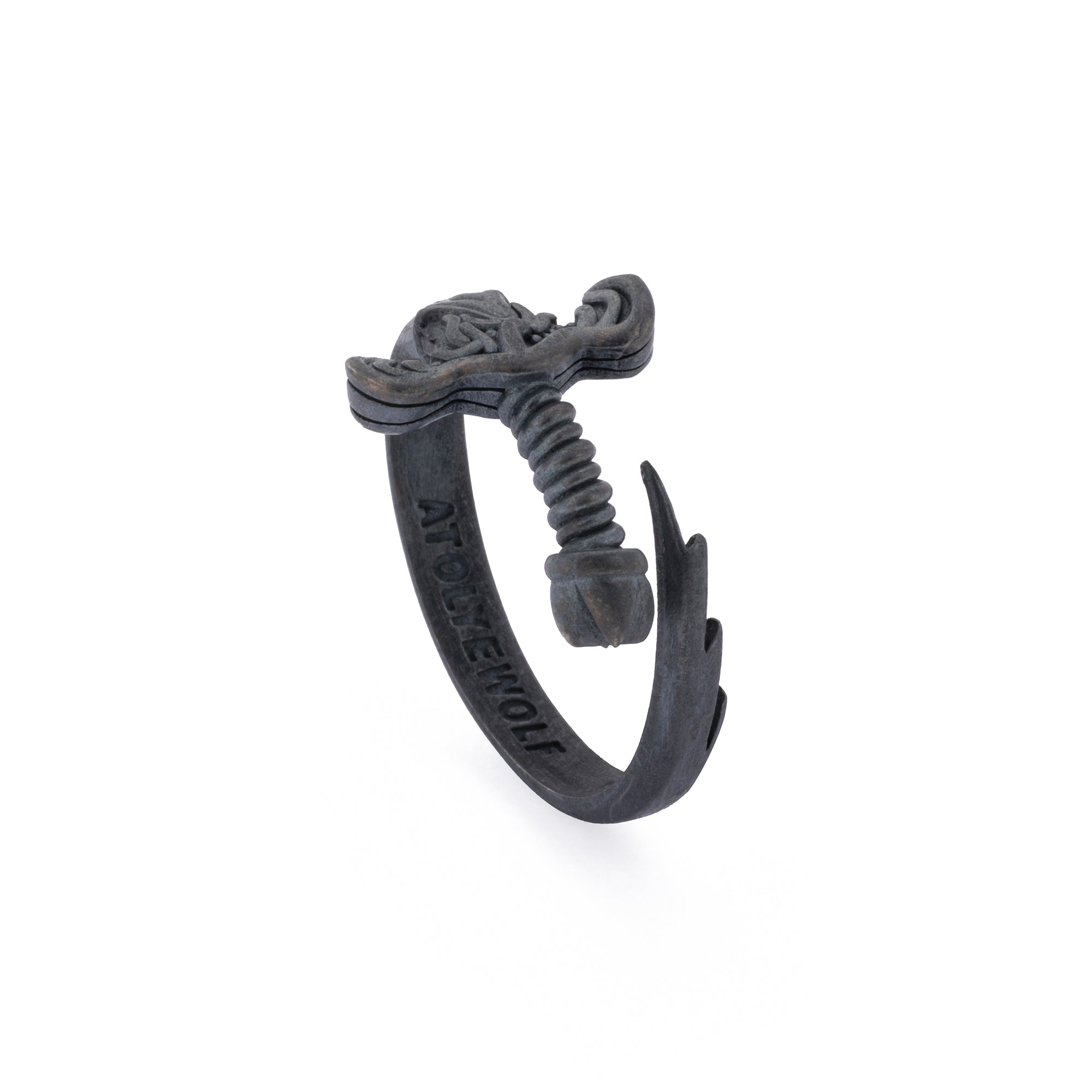 Broken Sword Ring in Oxide