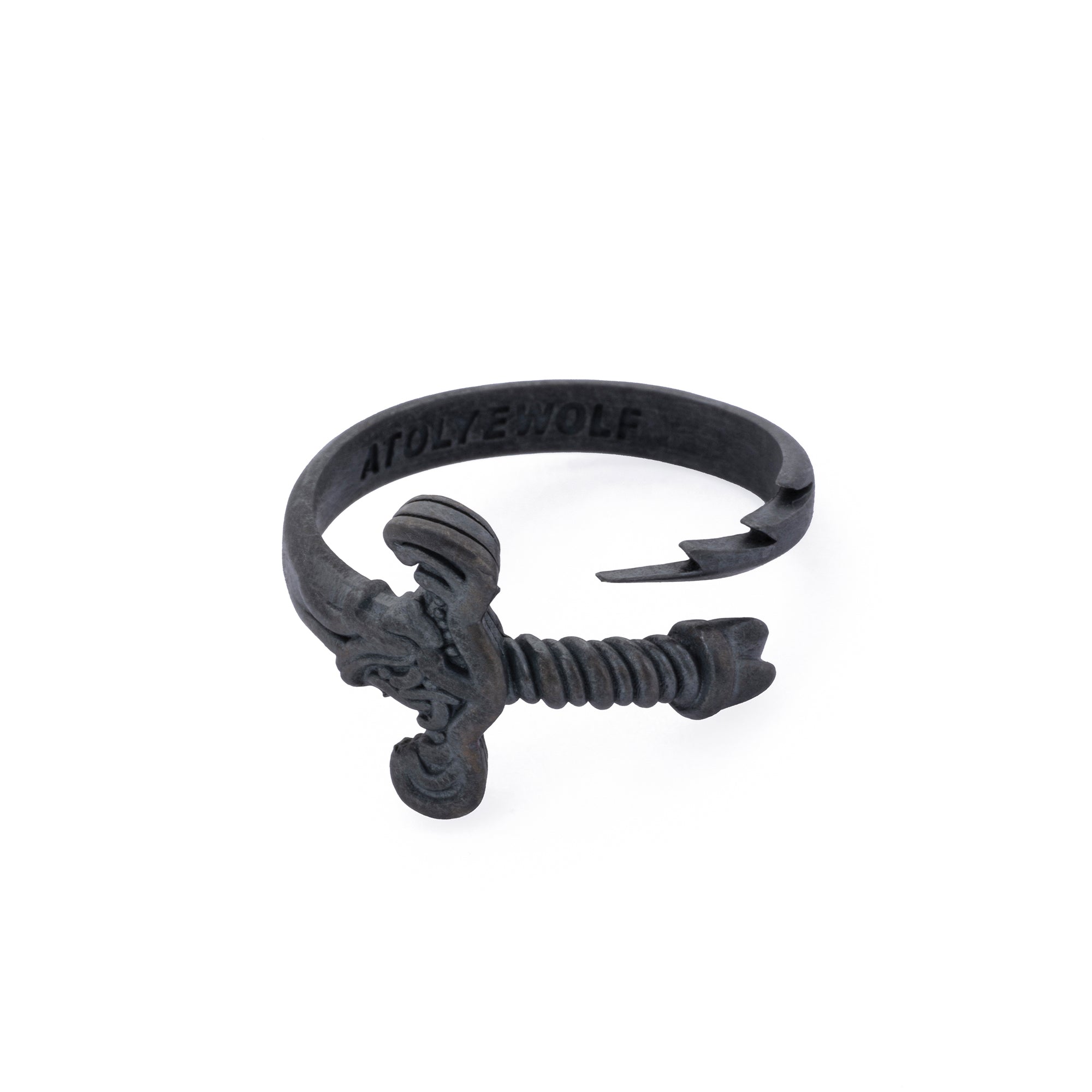 Broken Sword Ring in Oxide