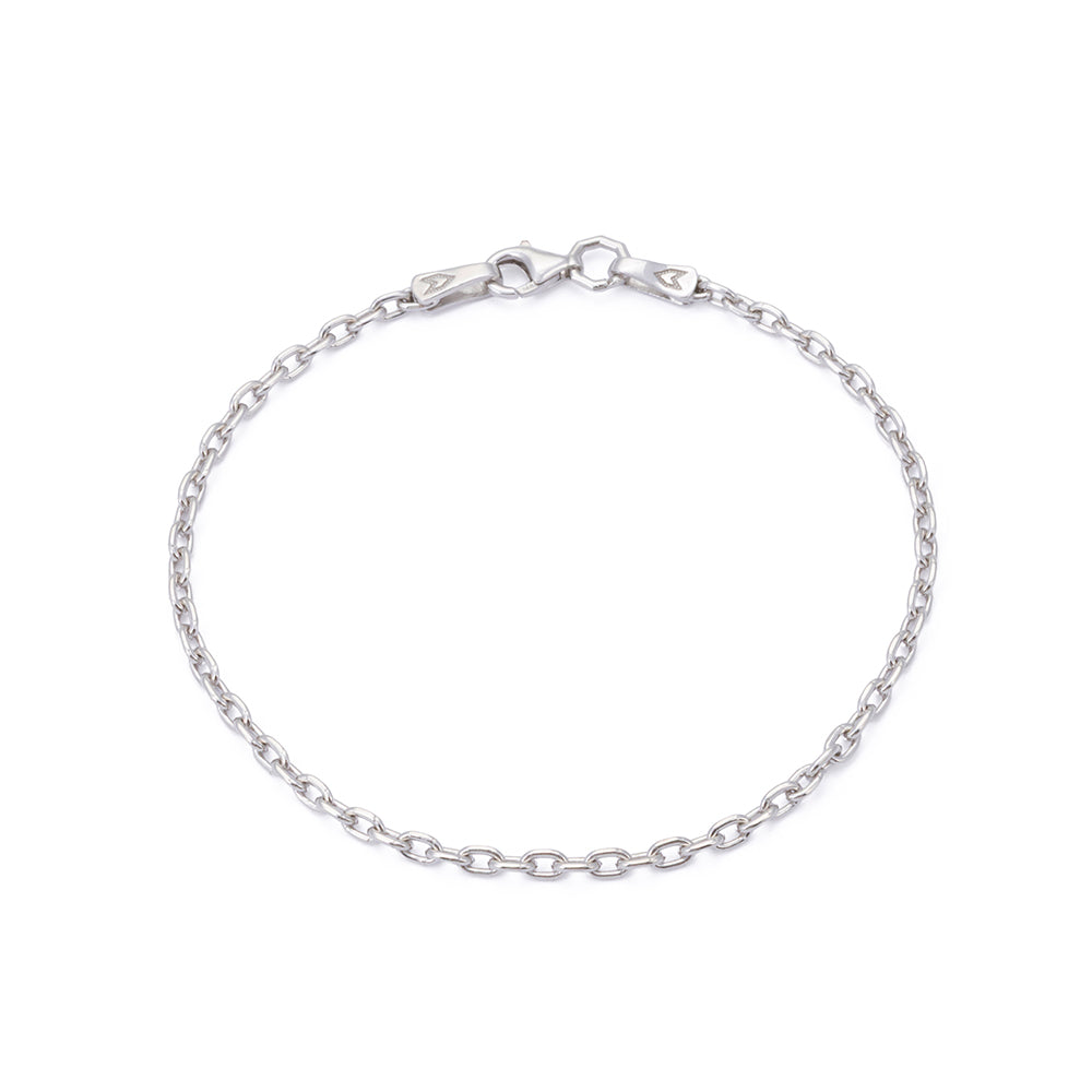 Cable Bracelet in Silver