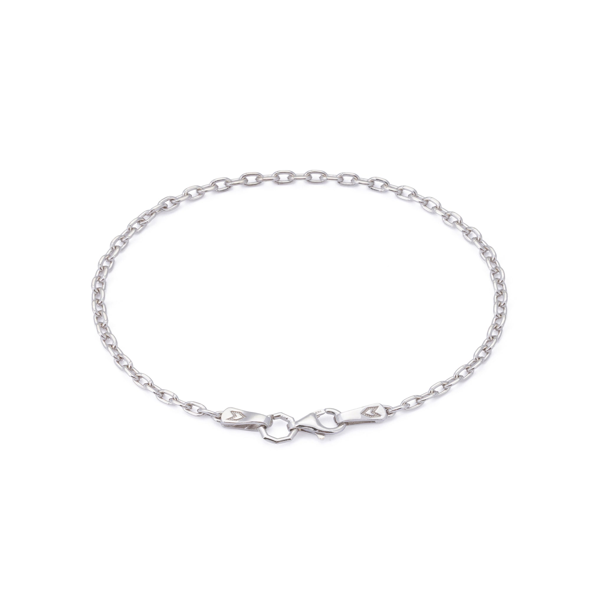 Cable Bracelet in Silver