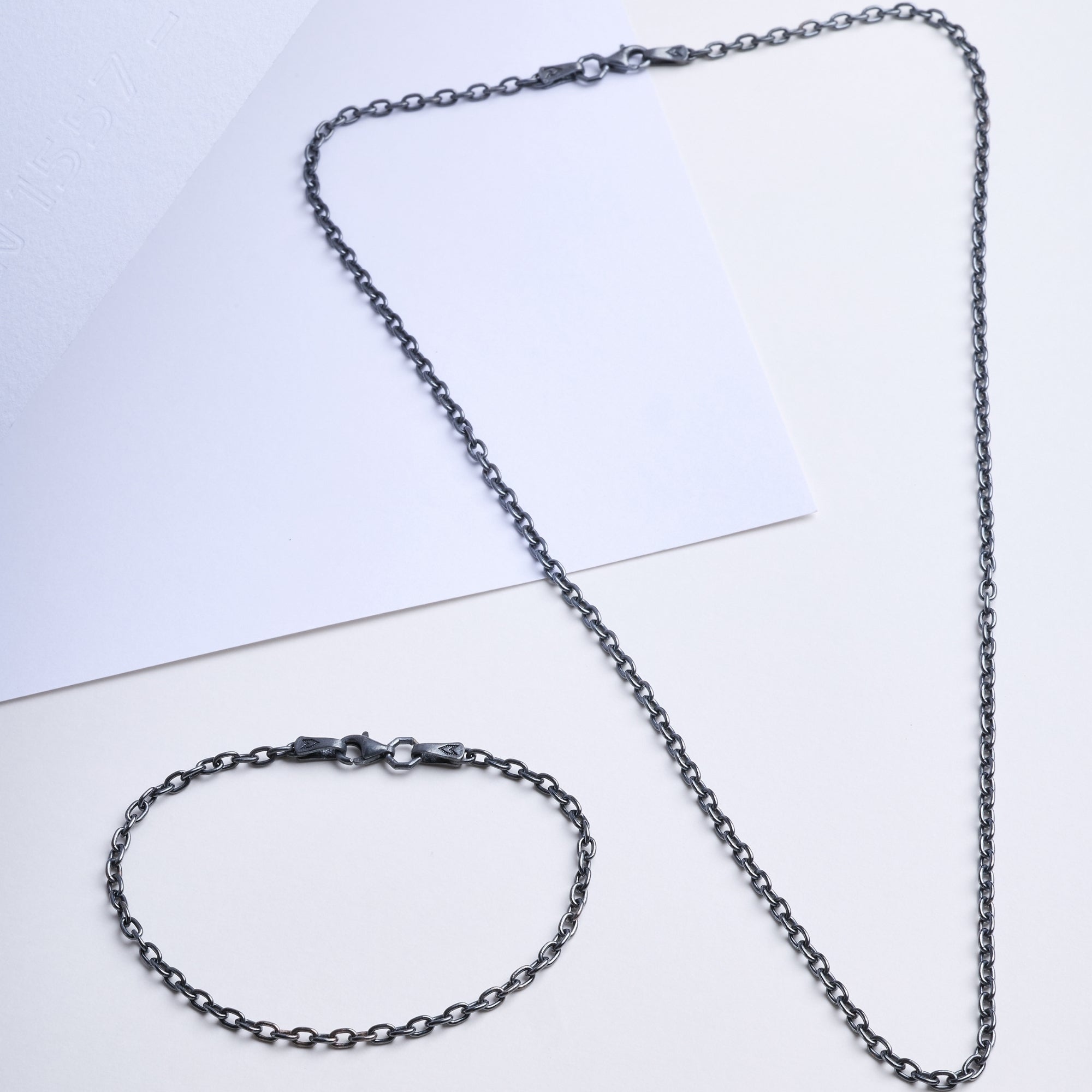 Cable Necklace in Oxide