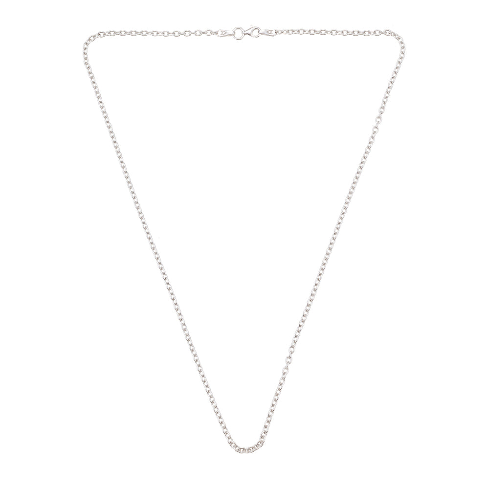 Cable Necklace in Silver
