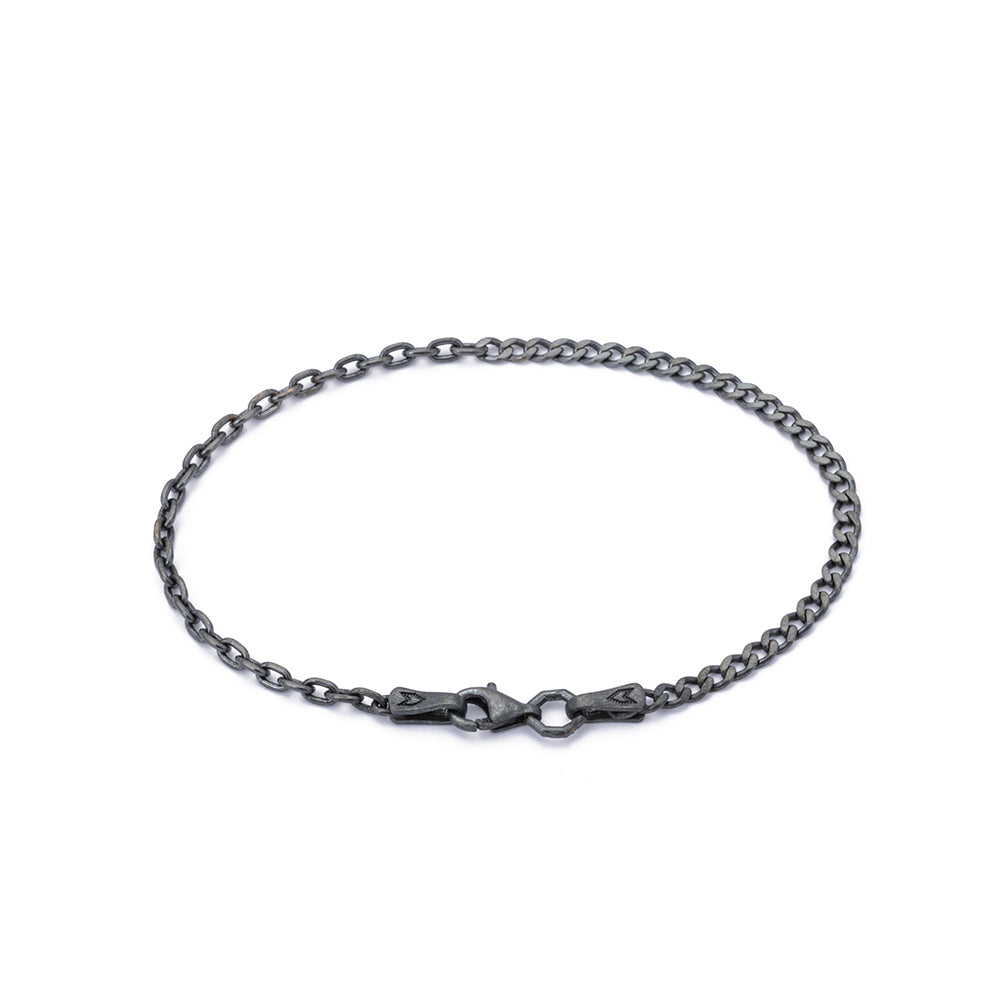Cable Curb Bracelet in Oxide