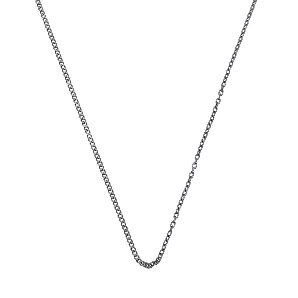 Cable Curb Necklace in Oxide