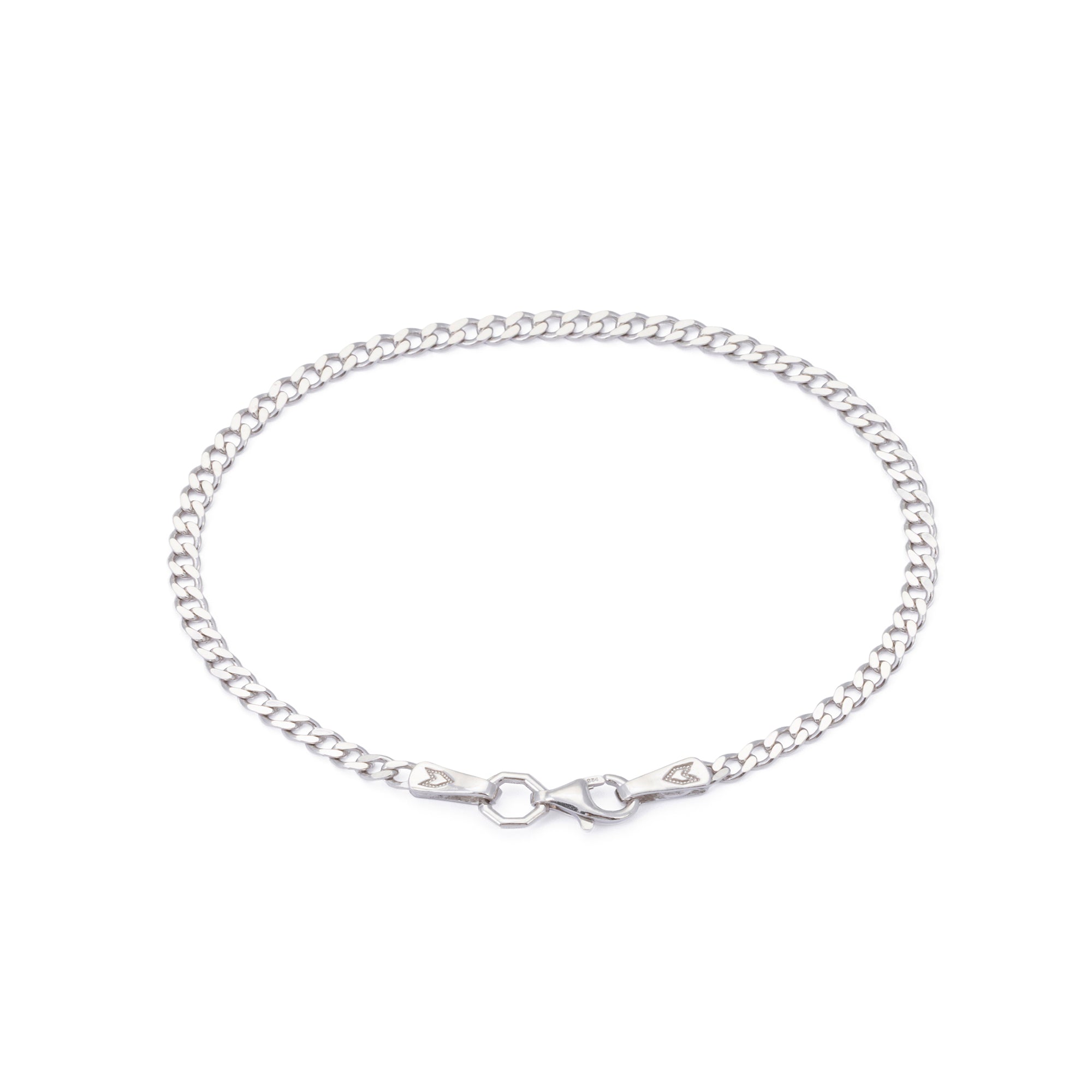 Curb Bracelet in Silver