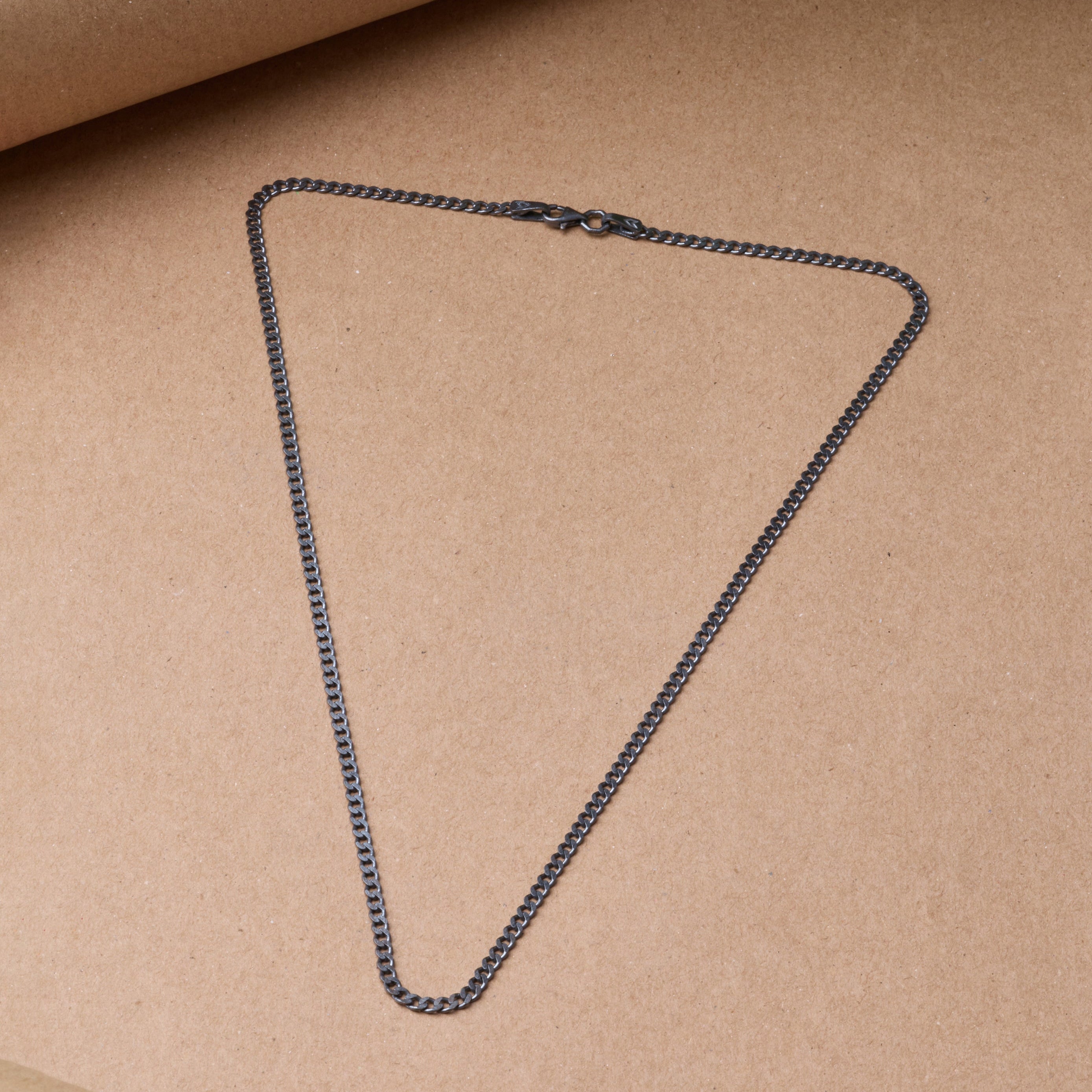 Curb Necklace in Oxide