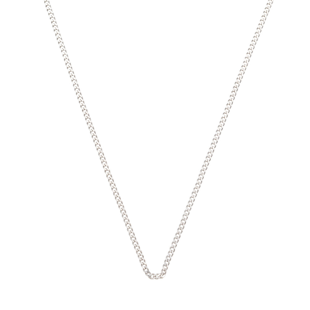 Curb Necklace in Silver