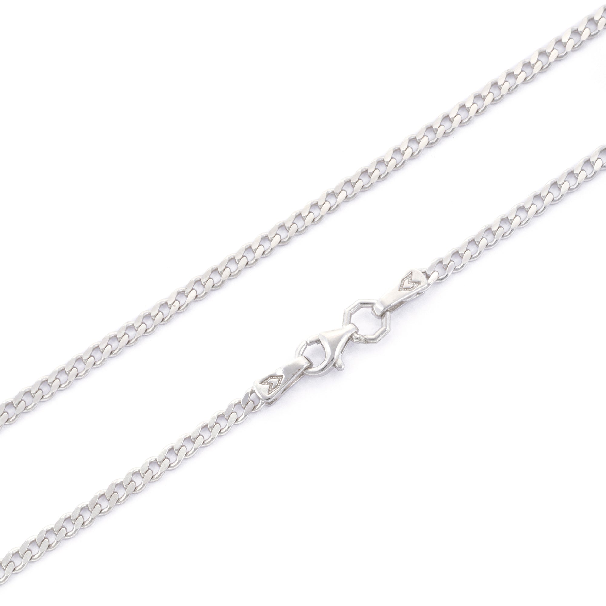 Curb Necklace in Silver