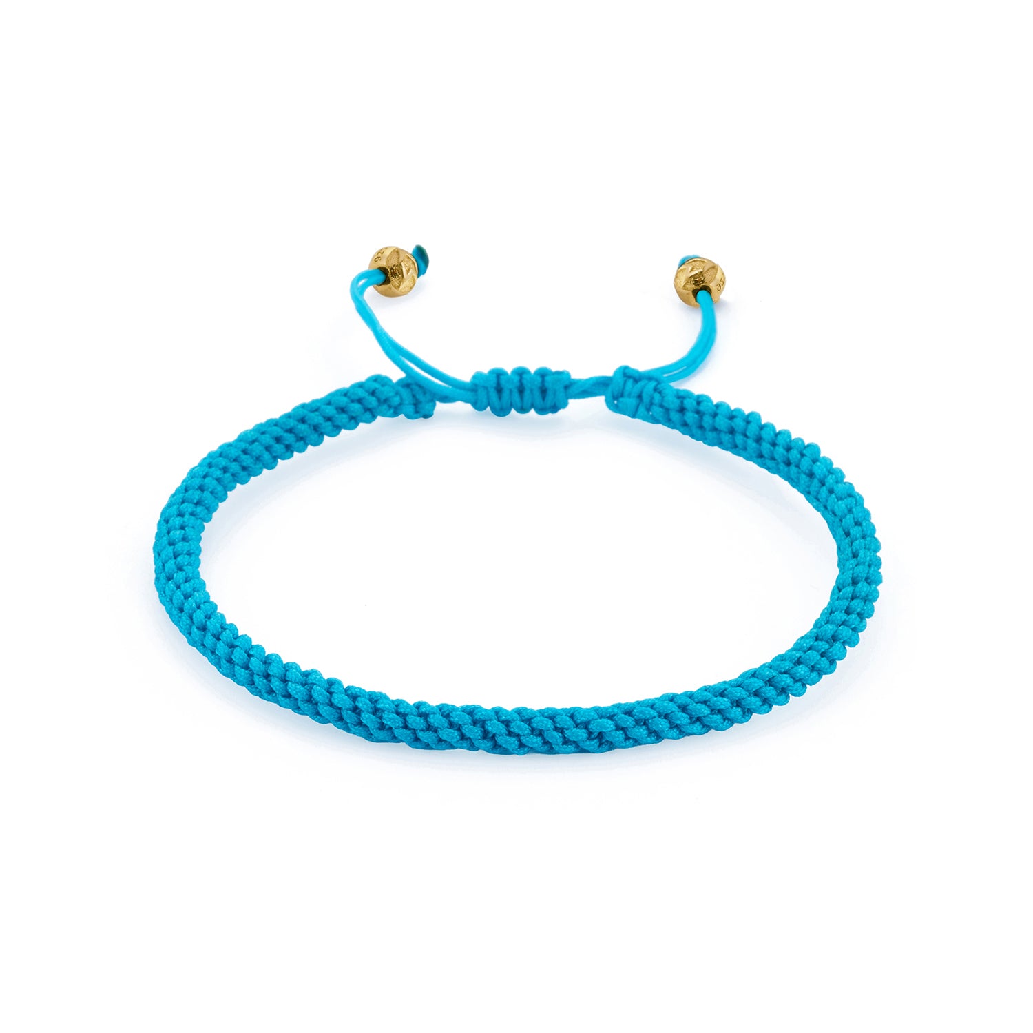 Light Blue Knot Bracelet in Gold