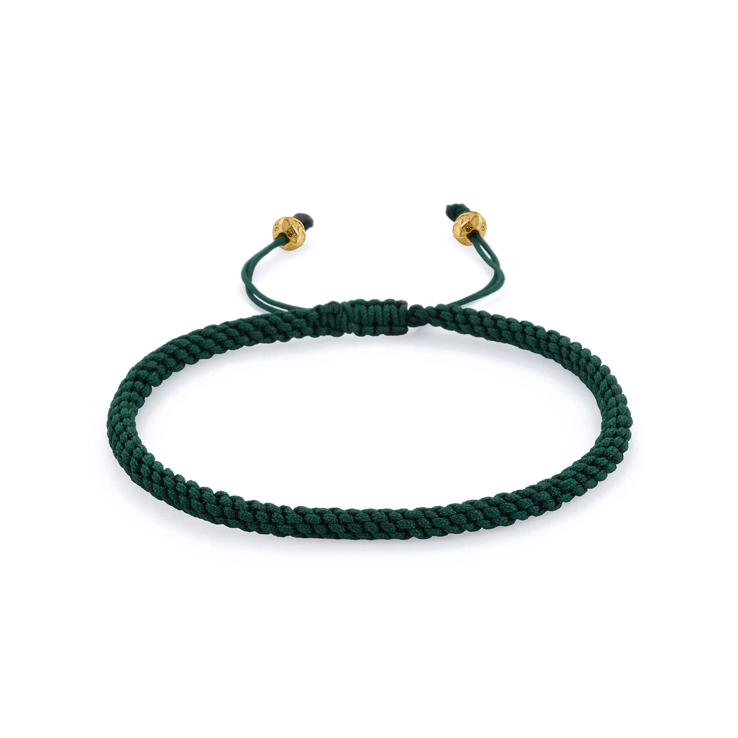 Green Knot Bracelet in Gold
