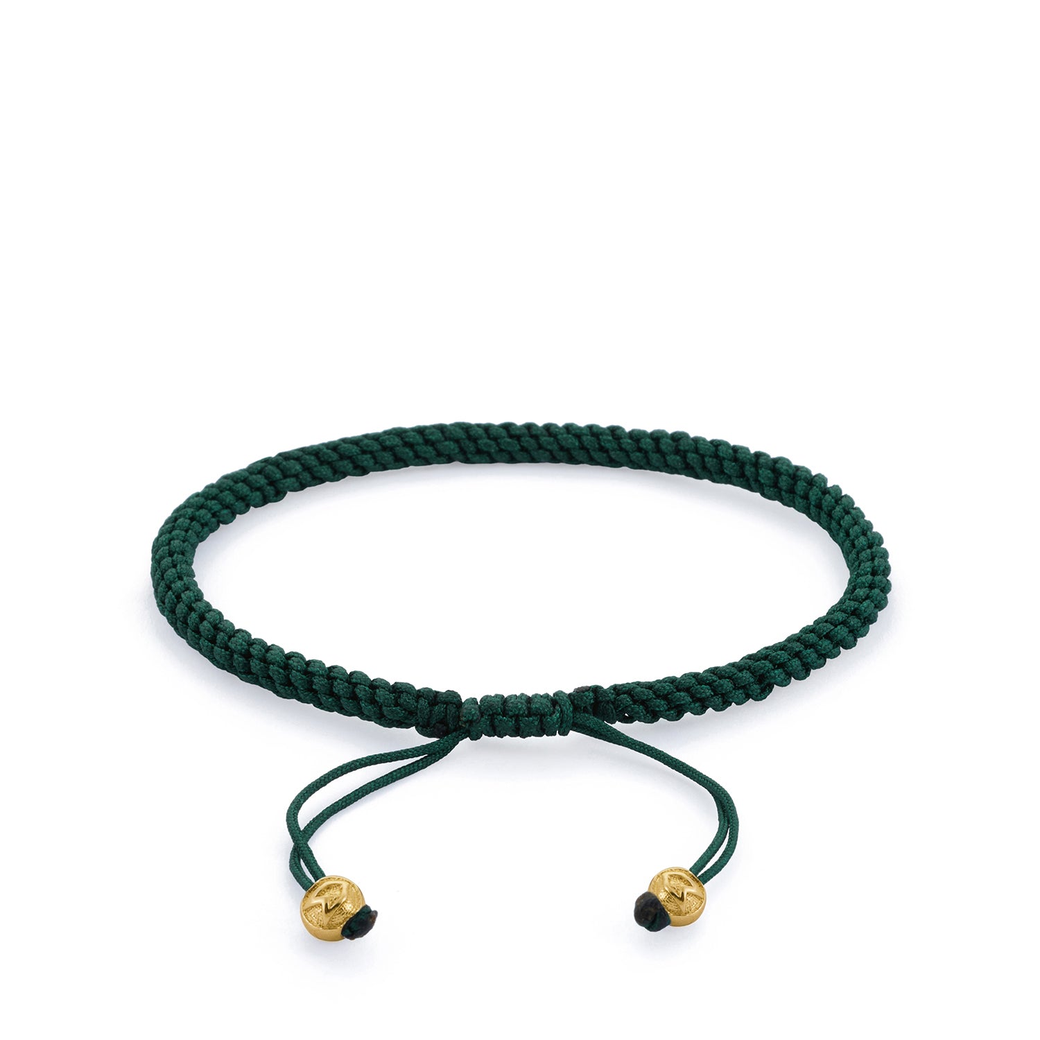 Green Knot Bracelet in Gold