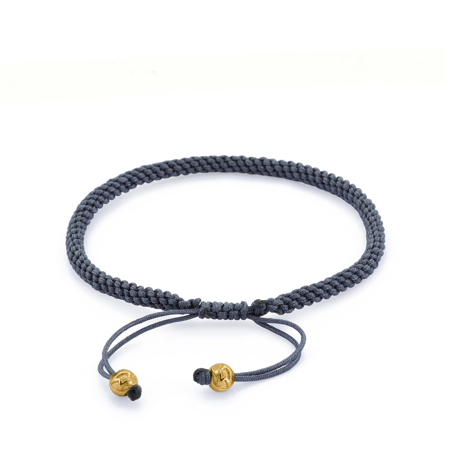 Grey Knot Bracelet in Gold