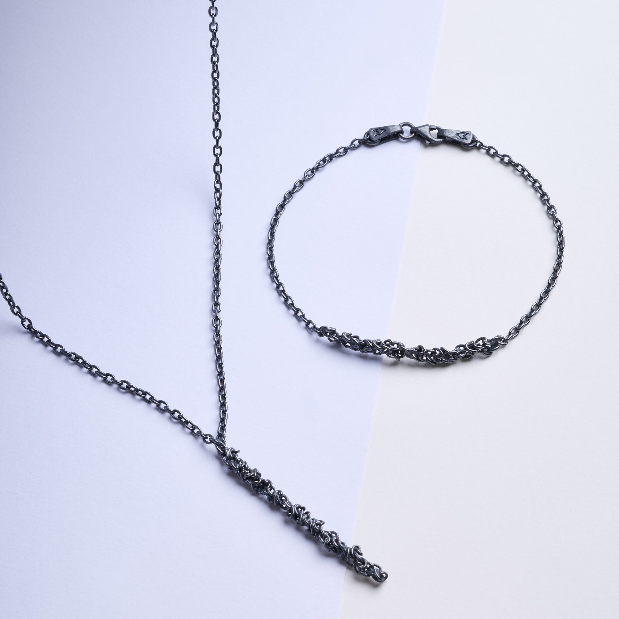 Knot Necklace in Oxide
