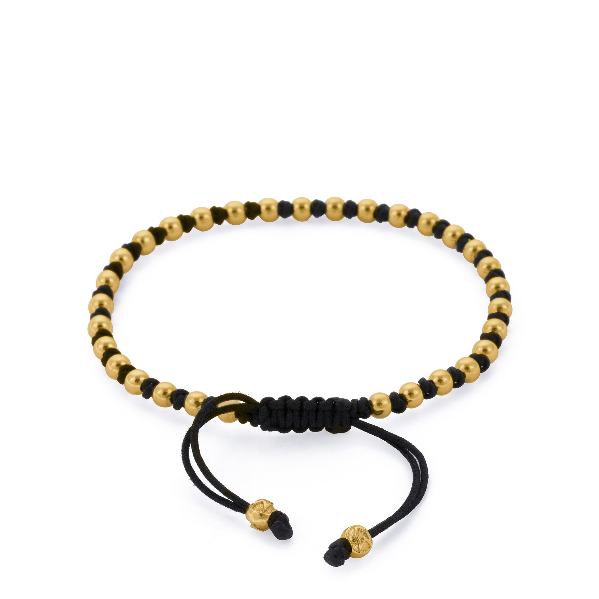 Macrame Balls Bracelet in Gold