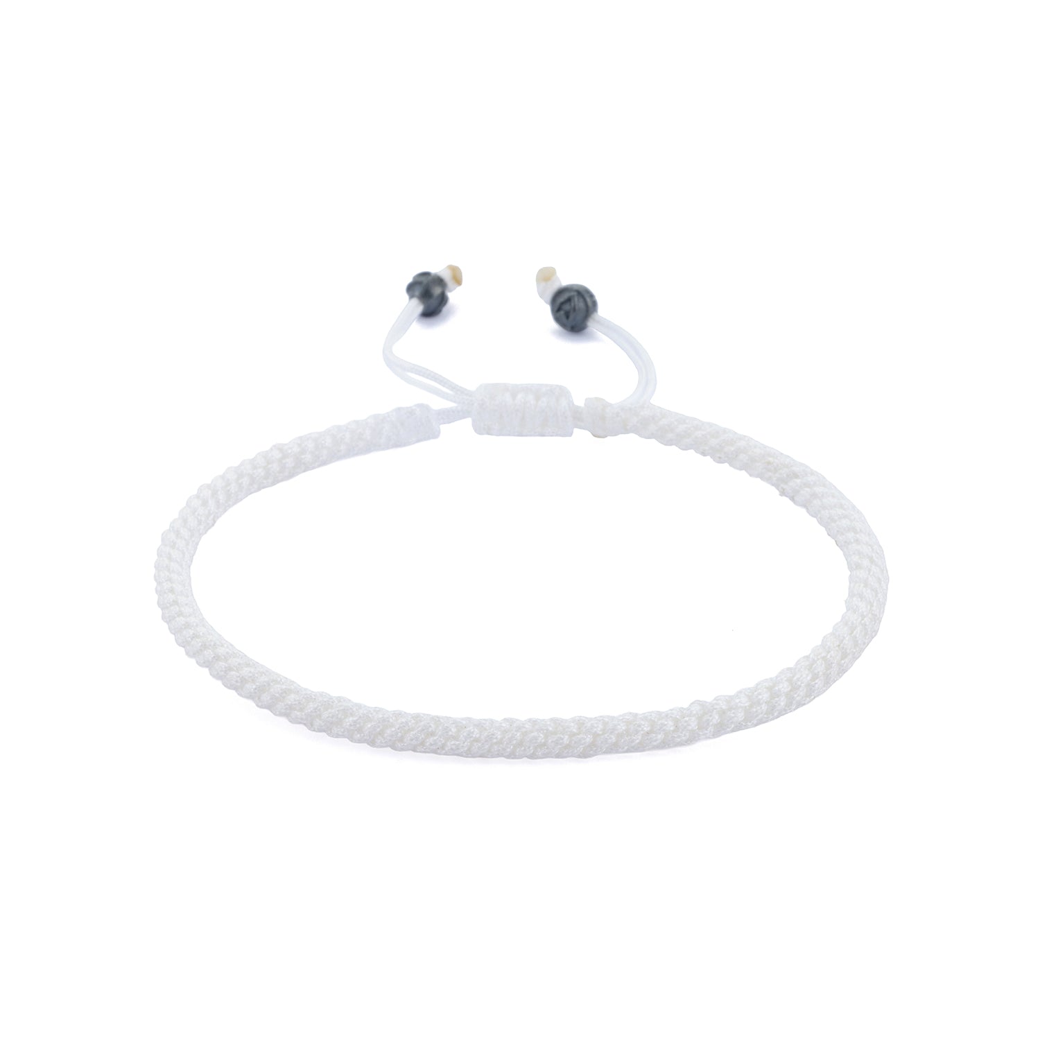 White Knot Bracelet in Oxide