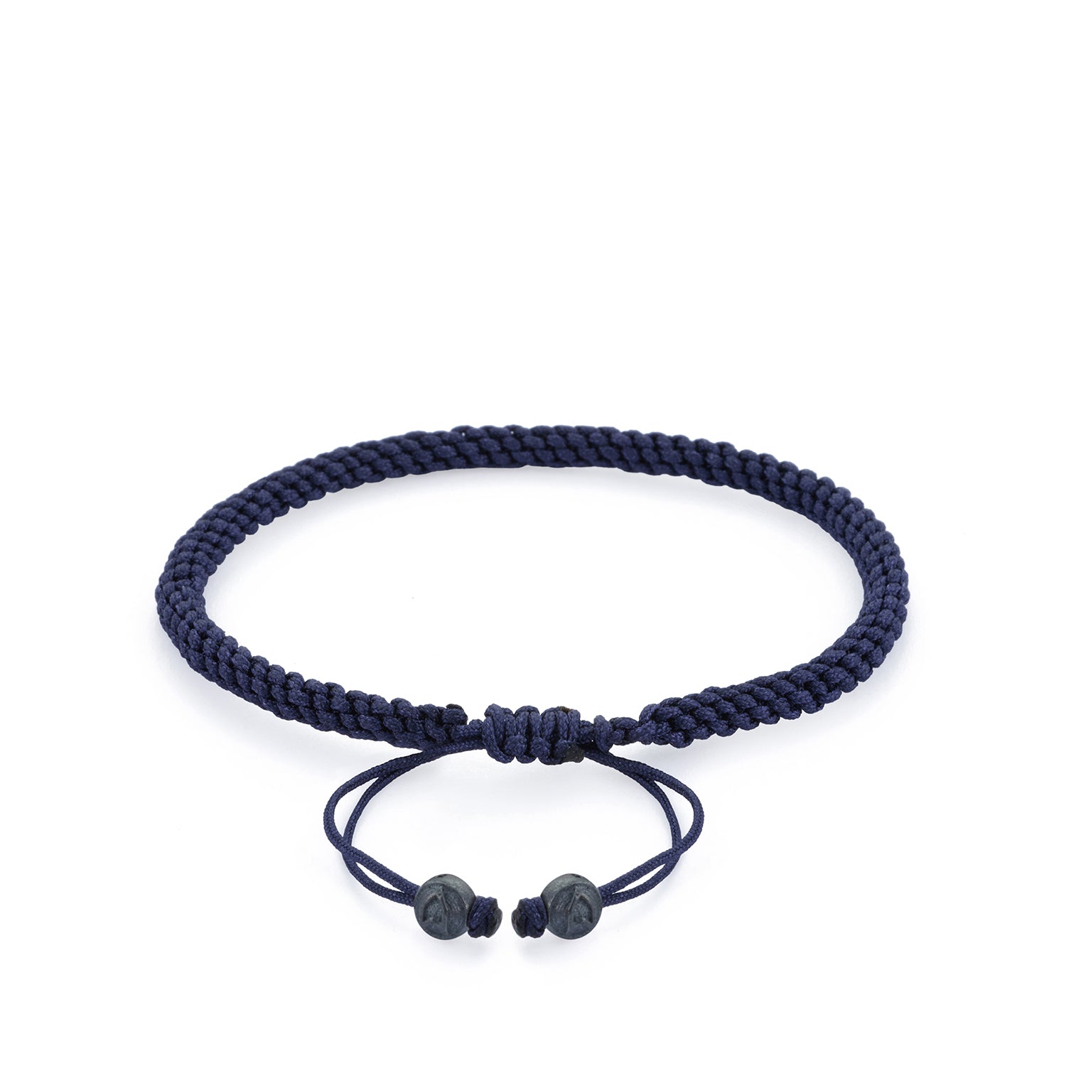 Navy Blue Knot Bracelet in Oxide
