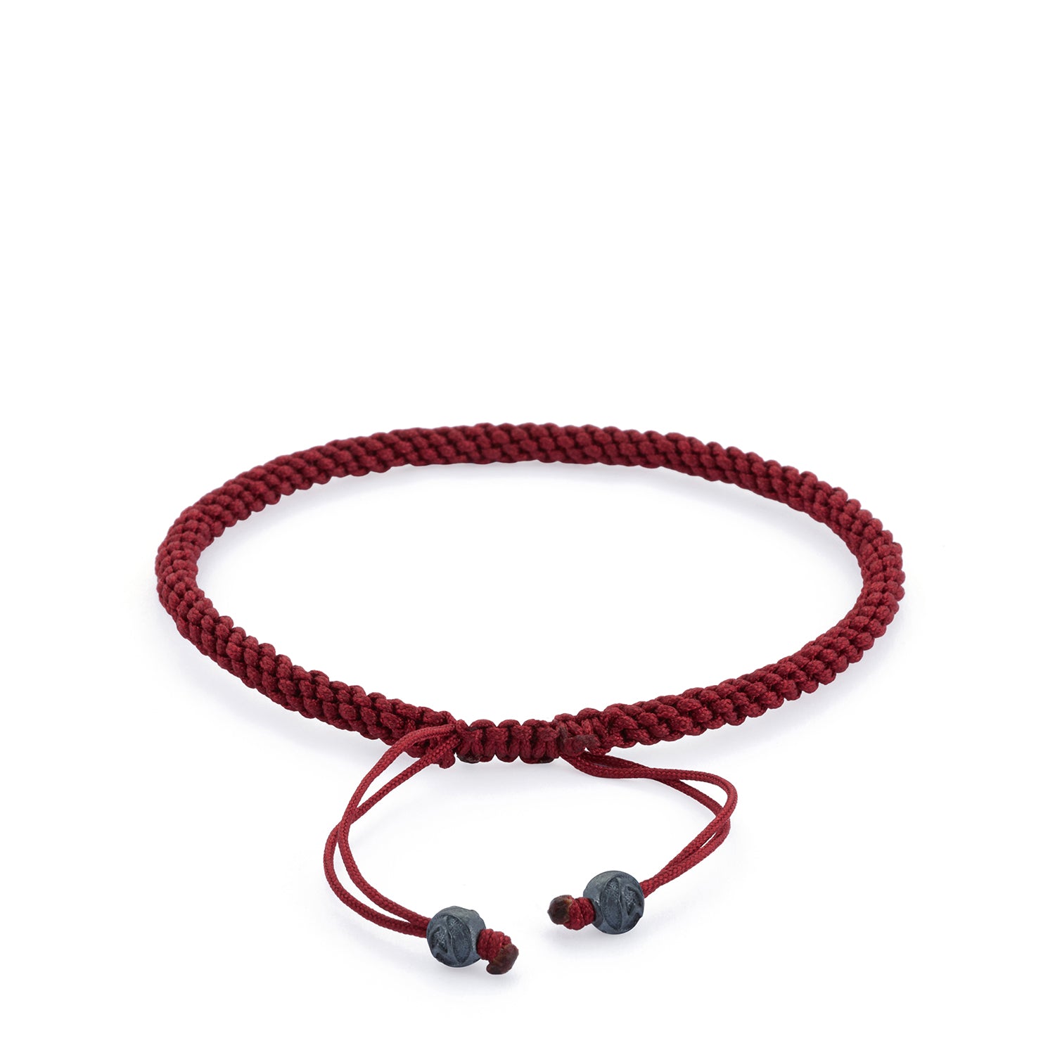 Claret Red Knot Bracelet in Oxide