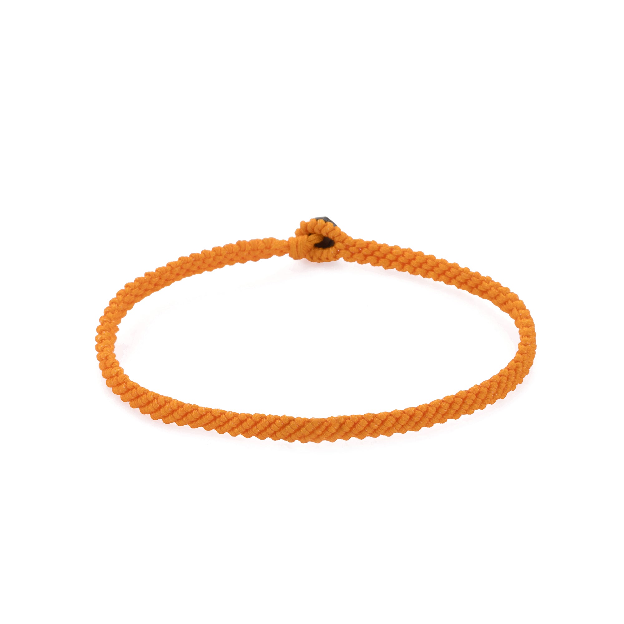 Orange Macrame Bracelet in Oxide